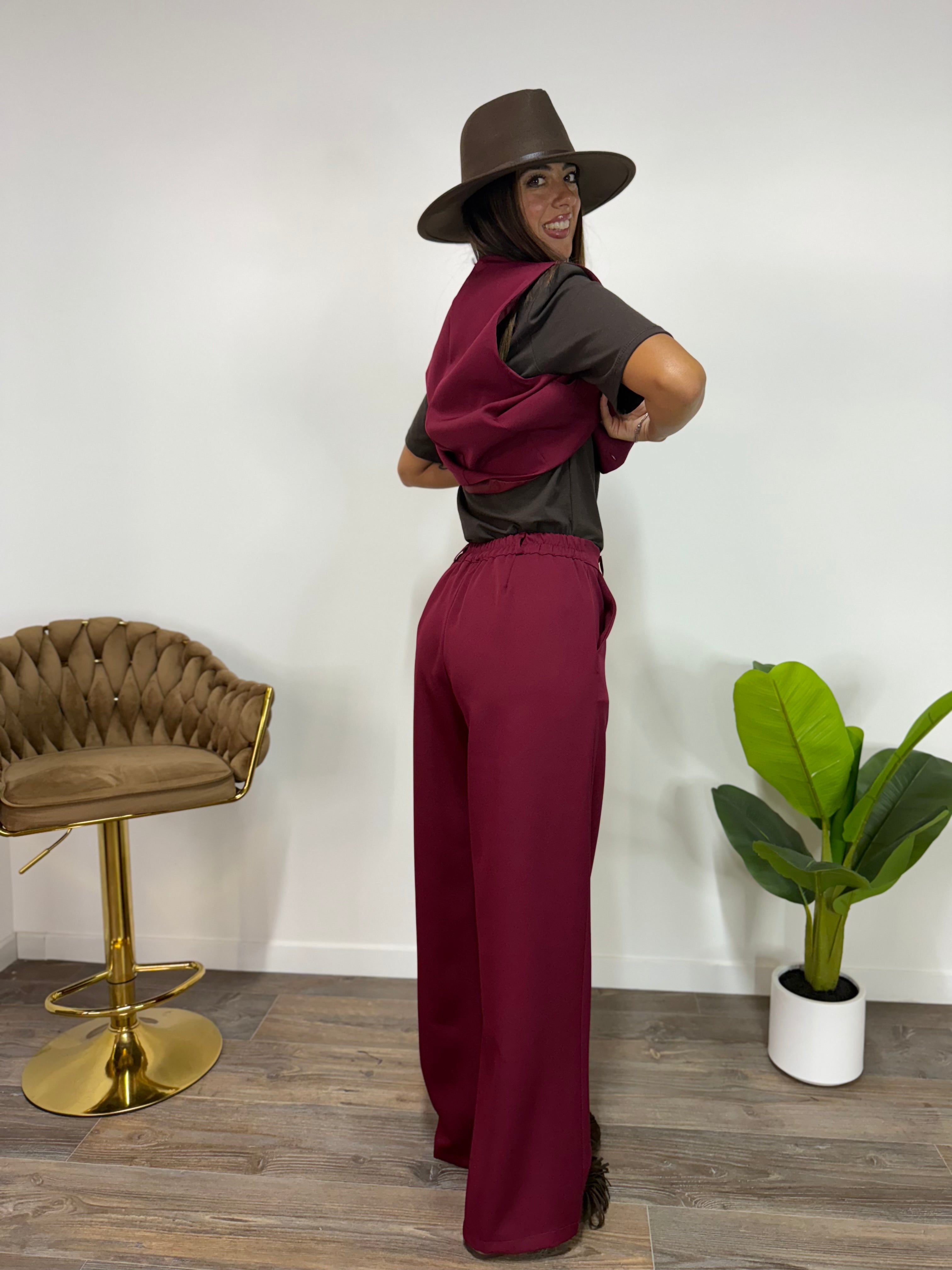 Tailleur Sally Bordeaux