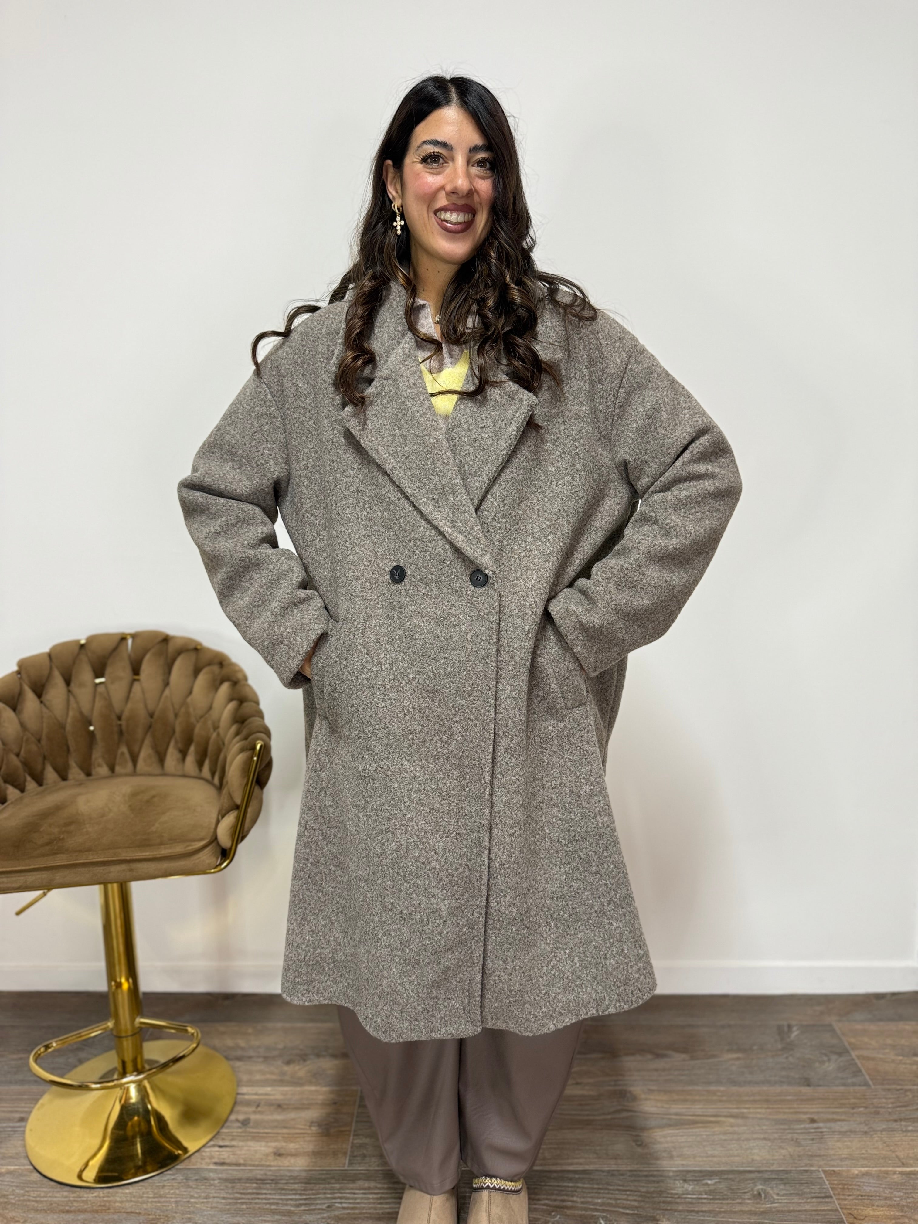 Cappotto Corinne Fango