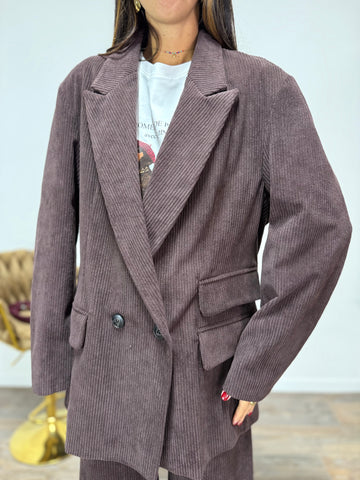 Blazer Velvet LUMINA Marrone