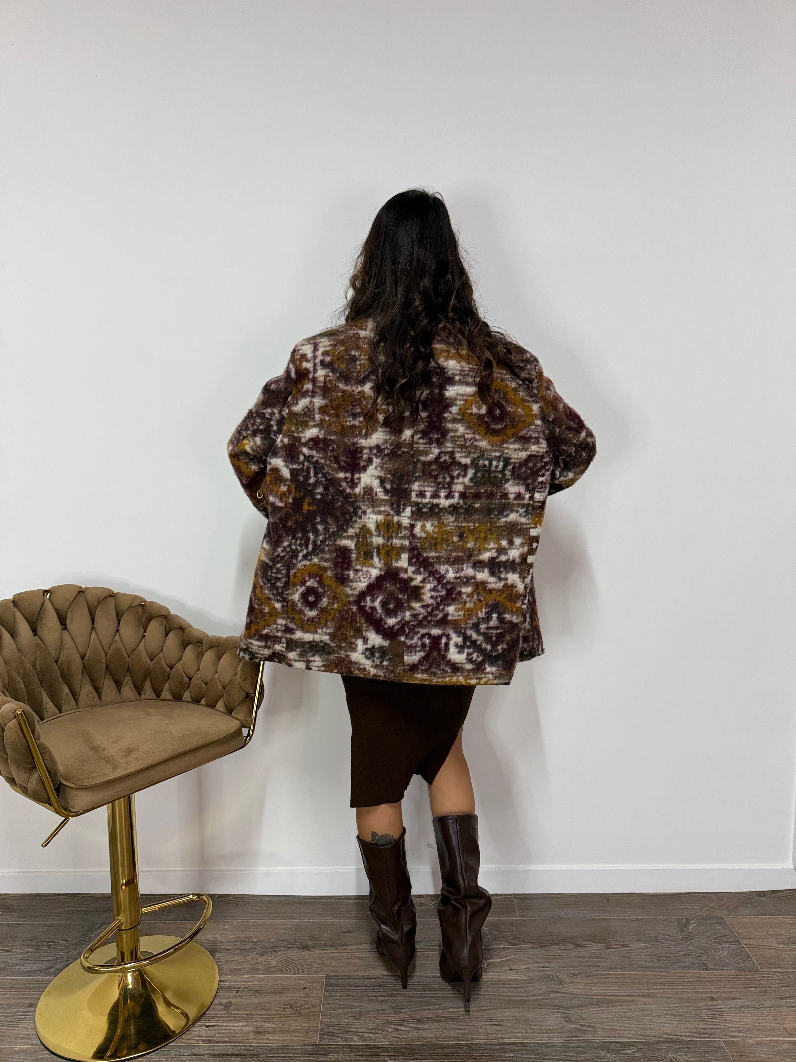 Blazer Wool Abstracted LUMINA Bordeaux