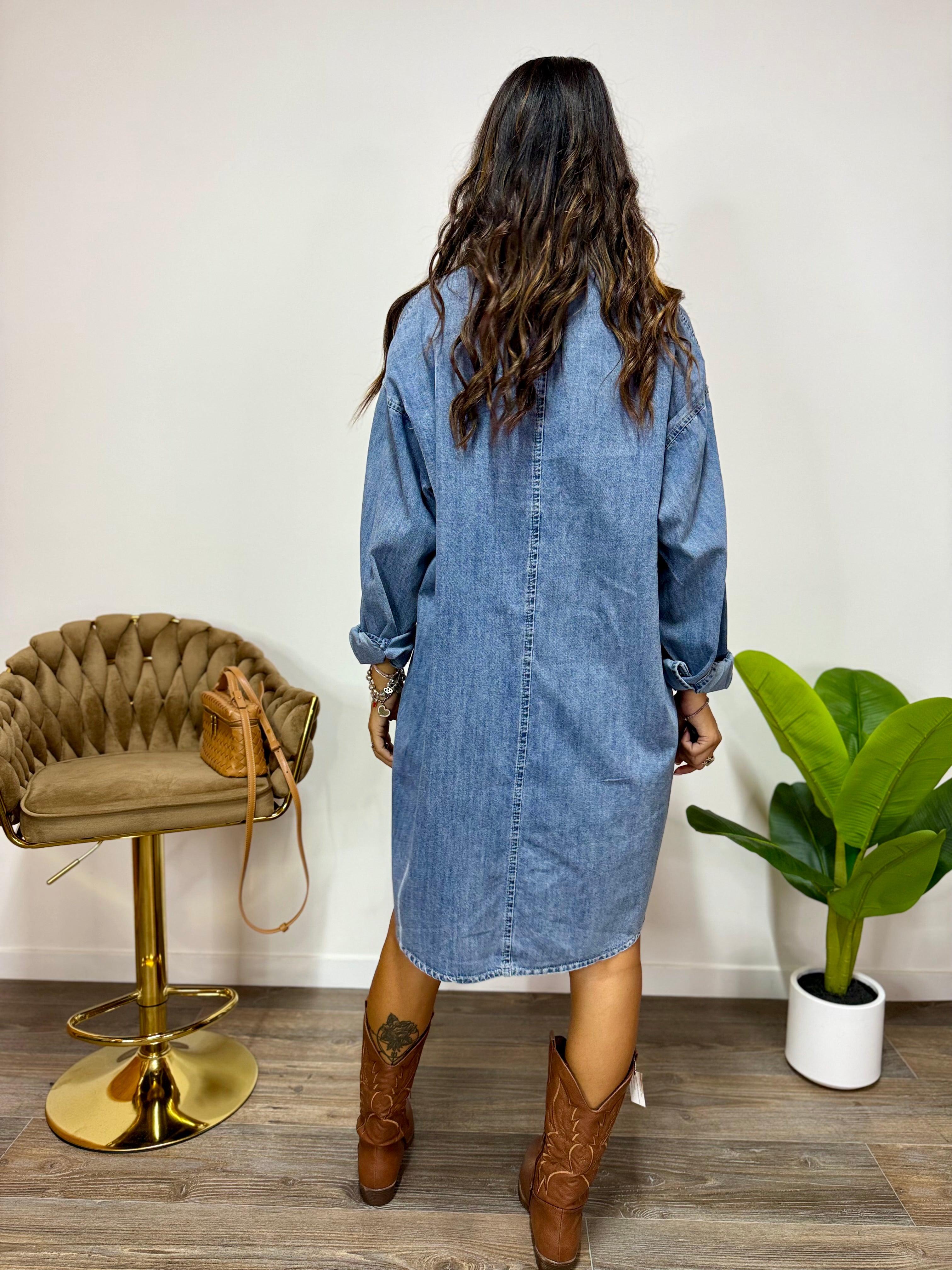 Abito Maxi Denim