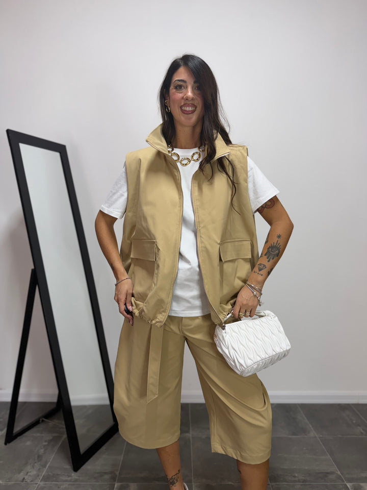Gilet Trudy LUMINA Cammello