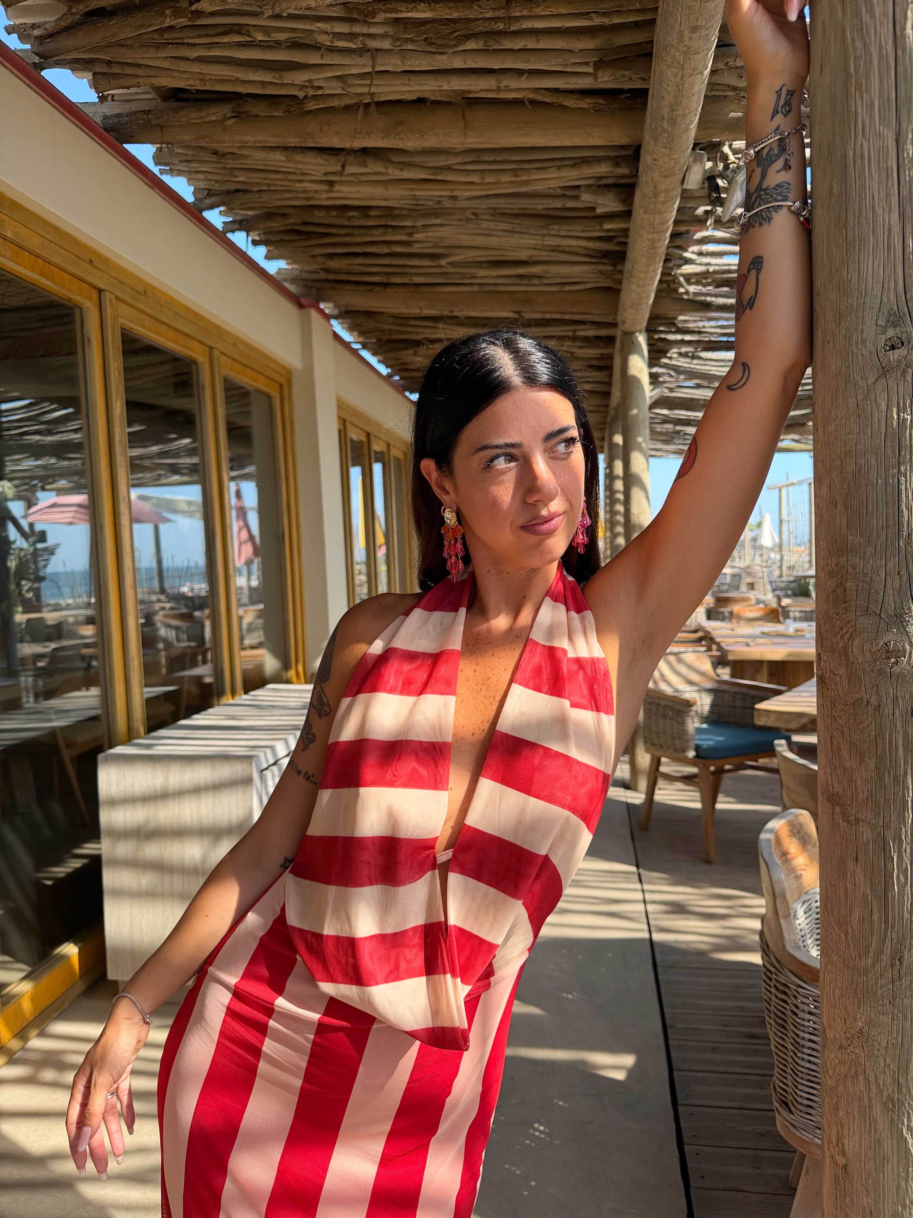 Abito Alessia LUMINA Rosso