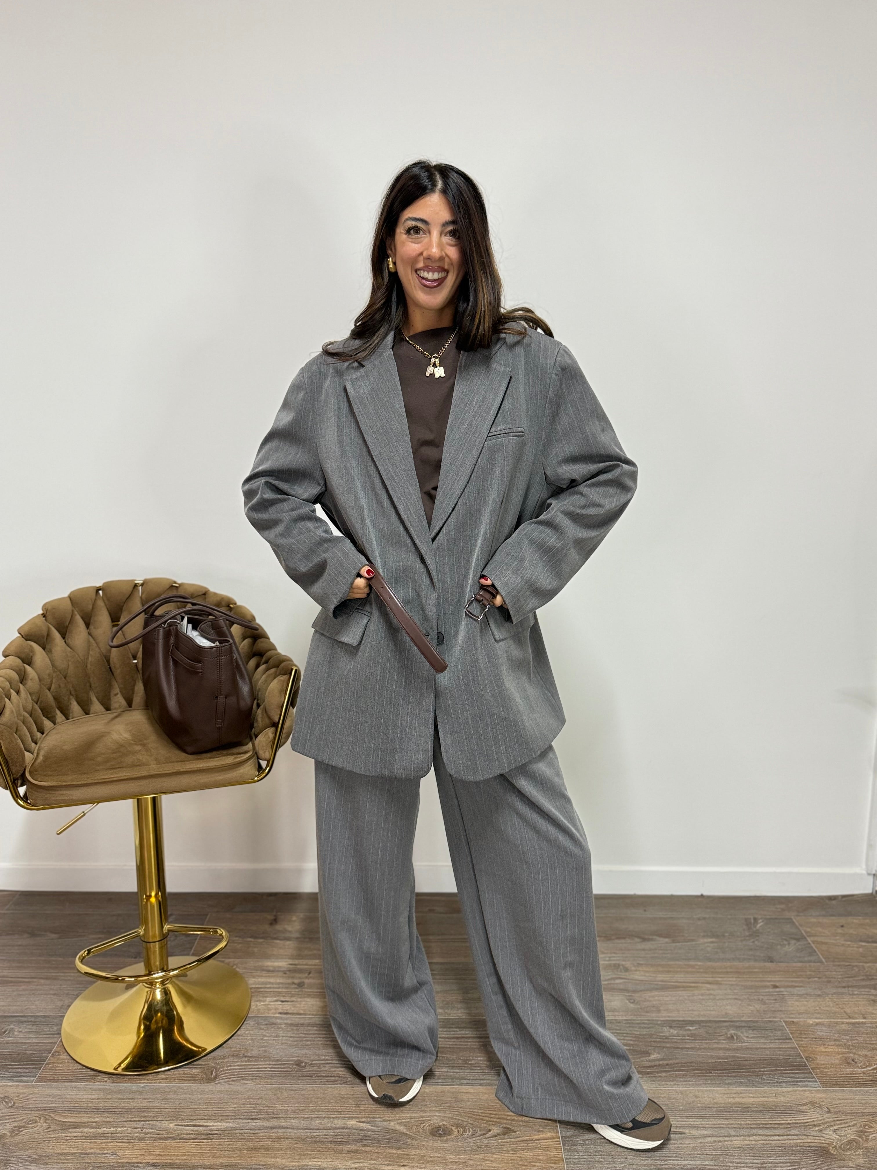 Blazer Abba LUMINA Grigia