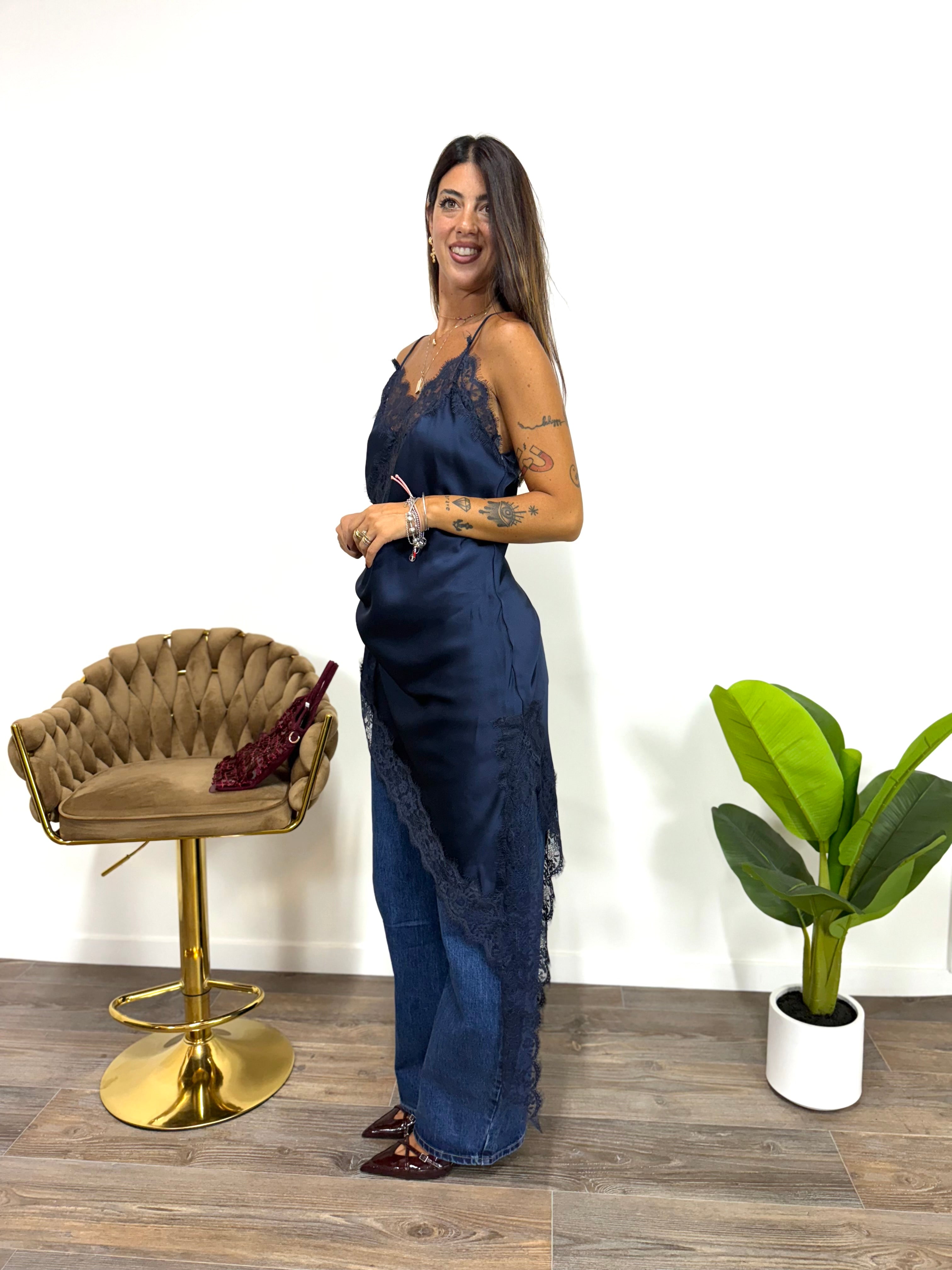 Abito Lingerie Blue
