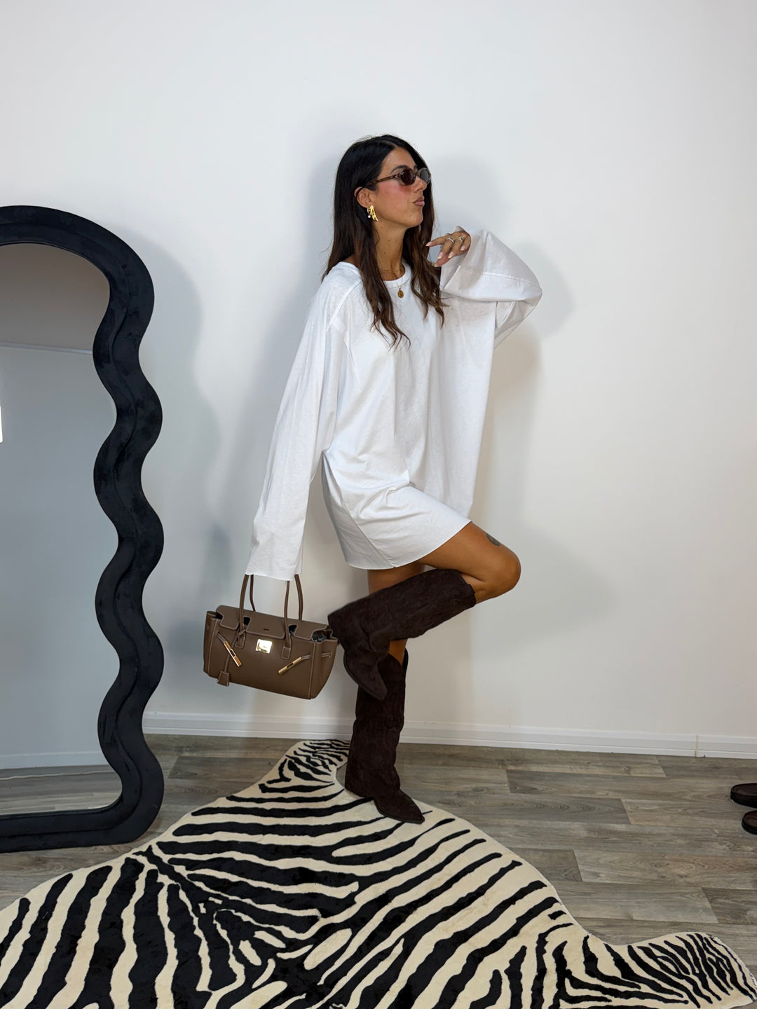 Maglia Perla Bianca JUST WEST