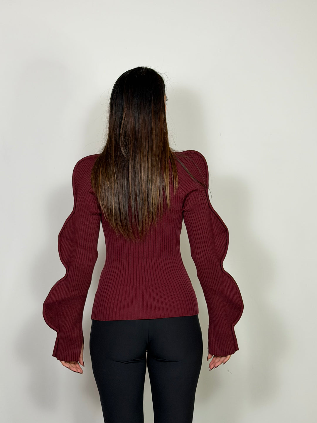 Cardigan Onda Bordeaux