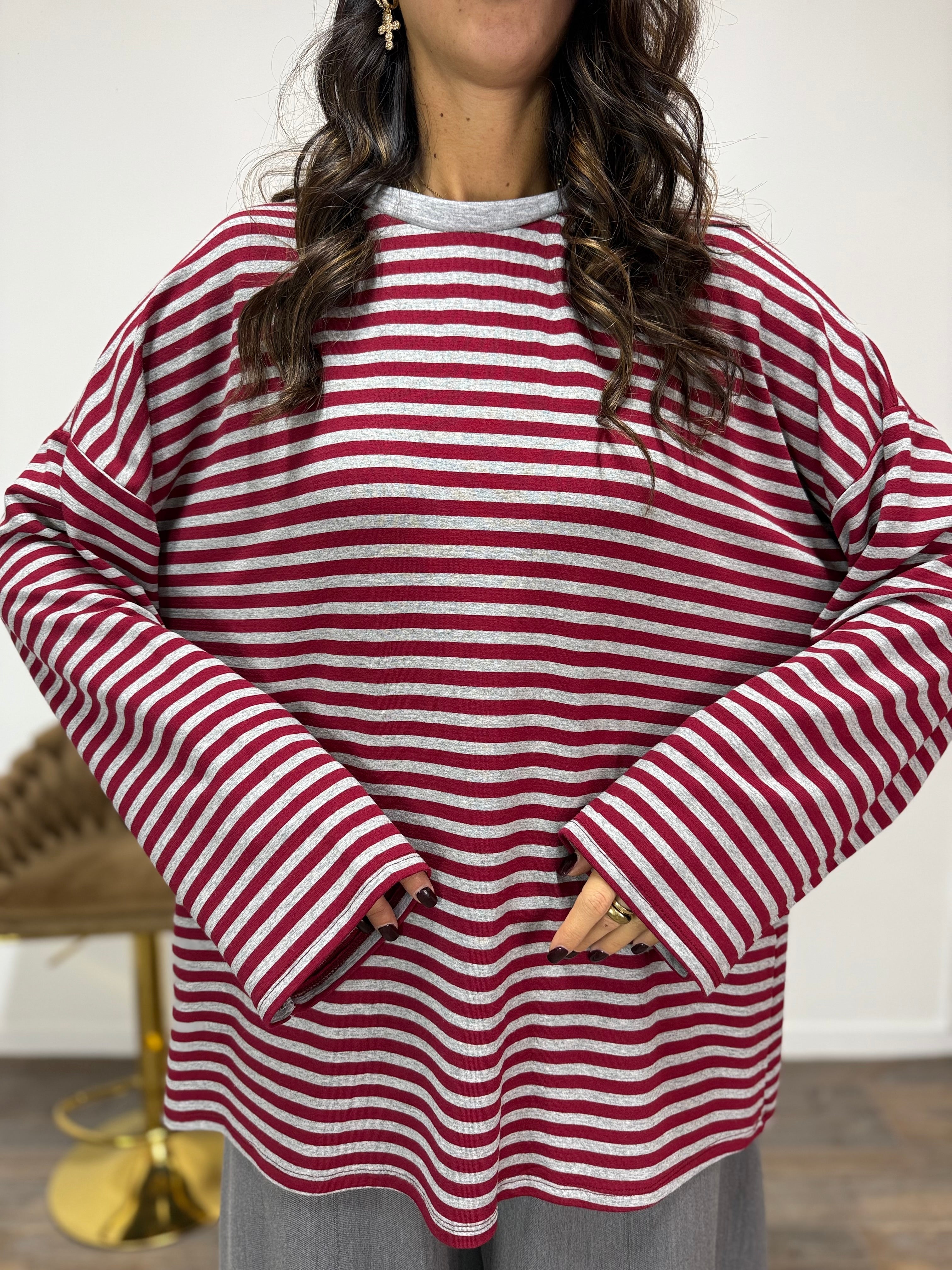 Maglia Alcatraz Grey/Bordeaux