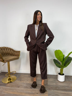 Tailleur Roma Marrone