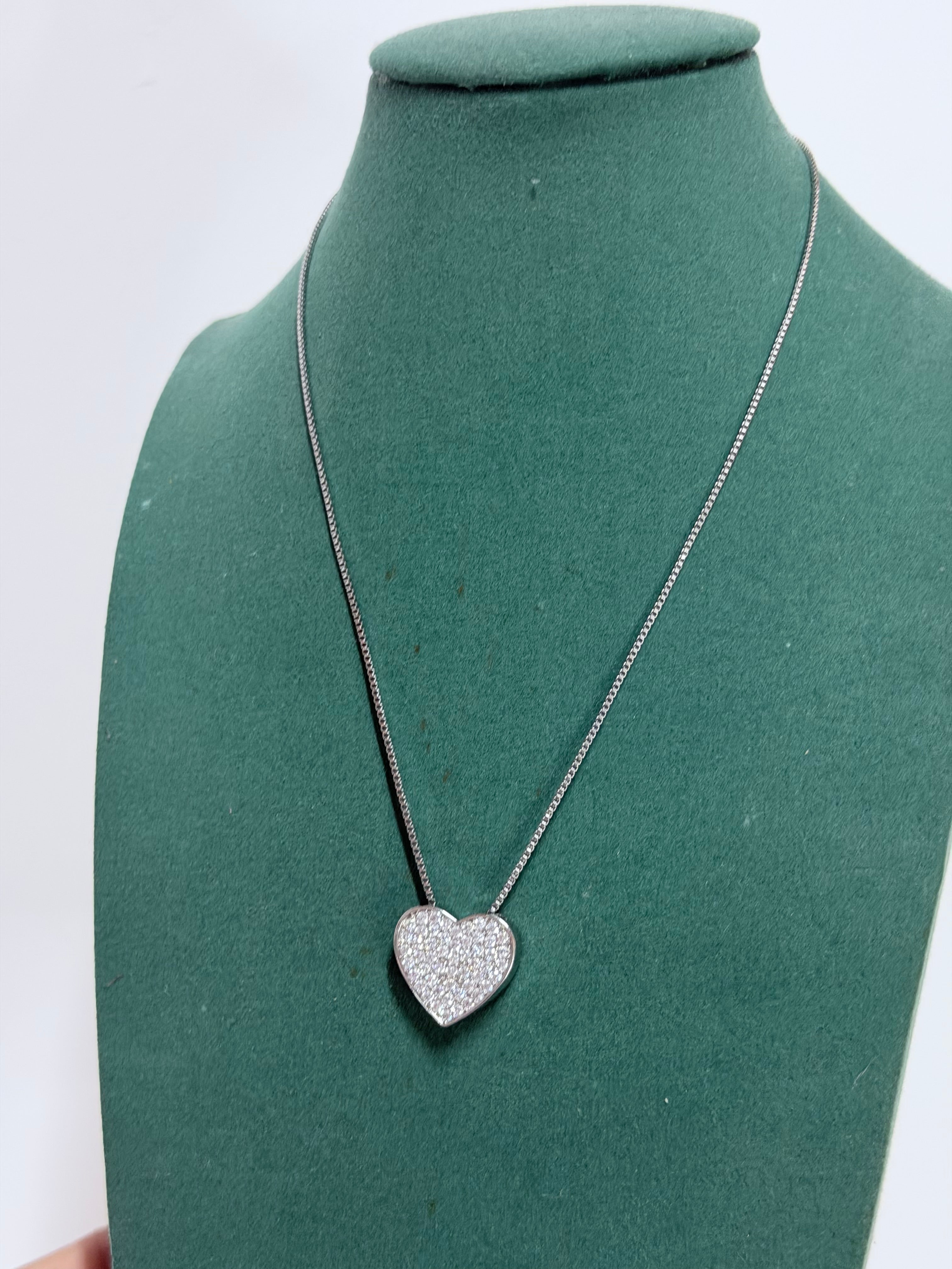 Collana Medium Heart Brilla Silver
