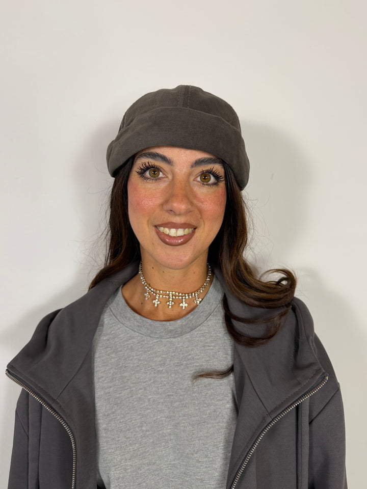 Choker Cross Silver