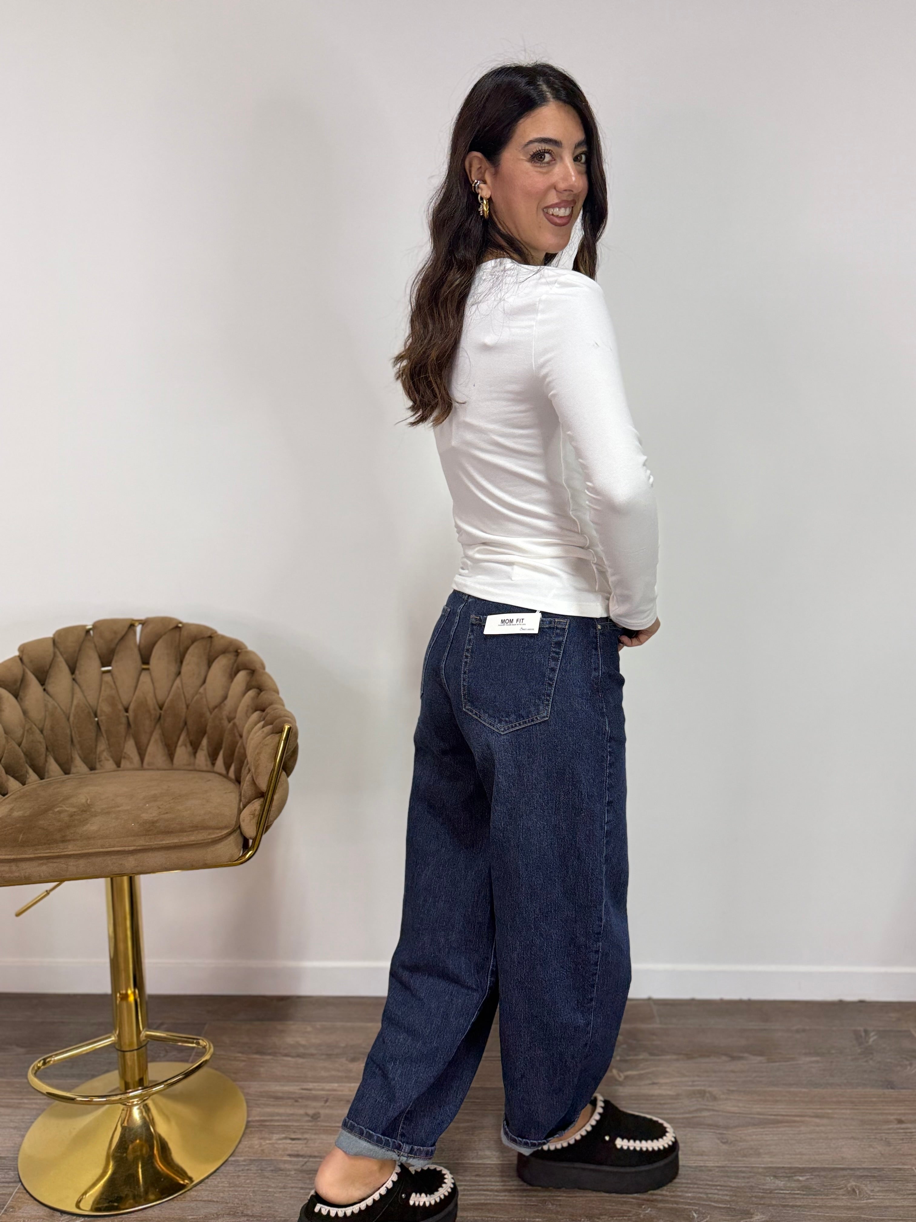 Maglia Bottoncini LUMINA Bianca