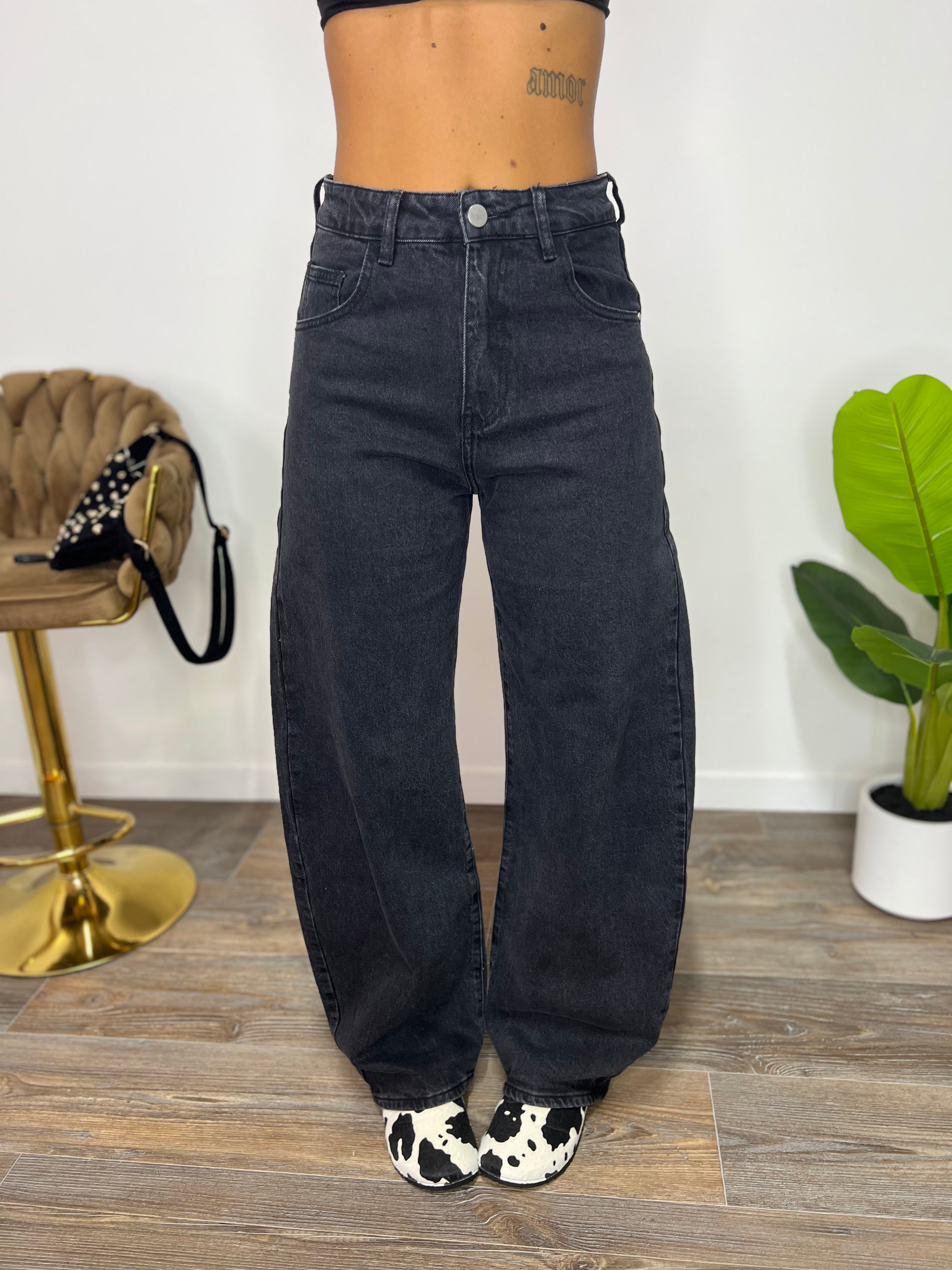 Jeans Black LUMINA