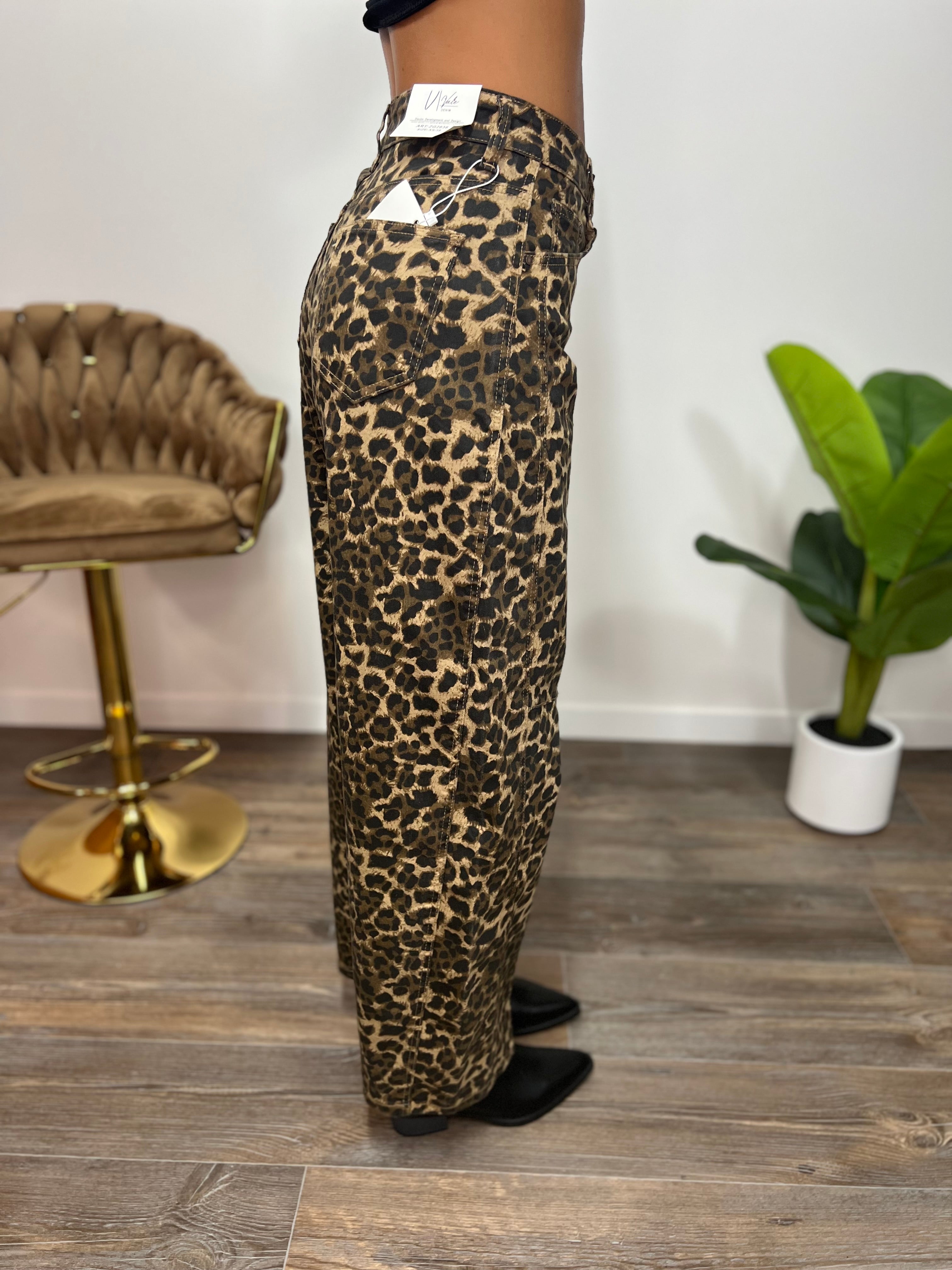 Jeans Ballon Leopard