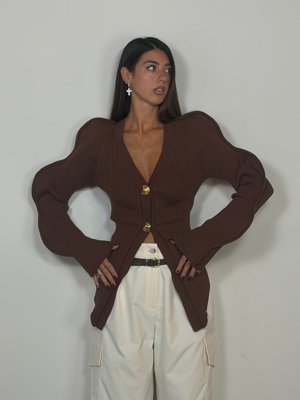 Cardigan Onda Mocha