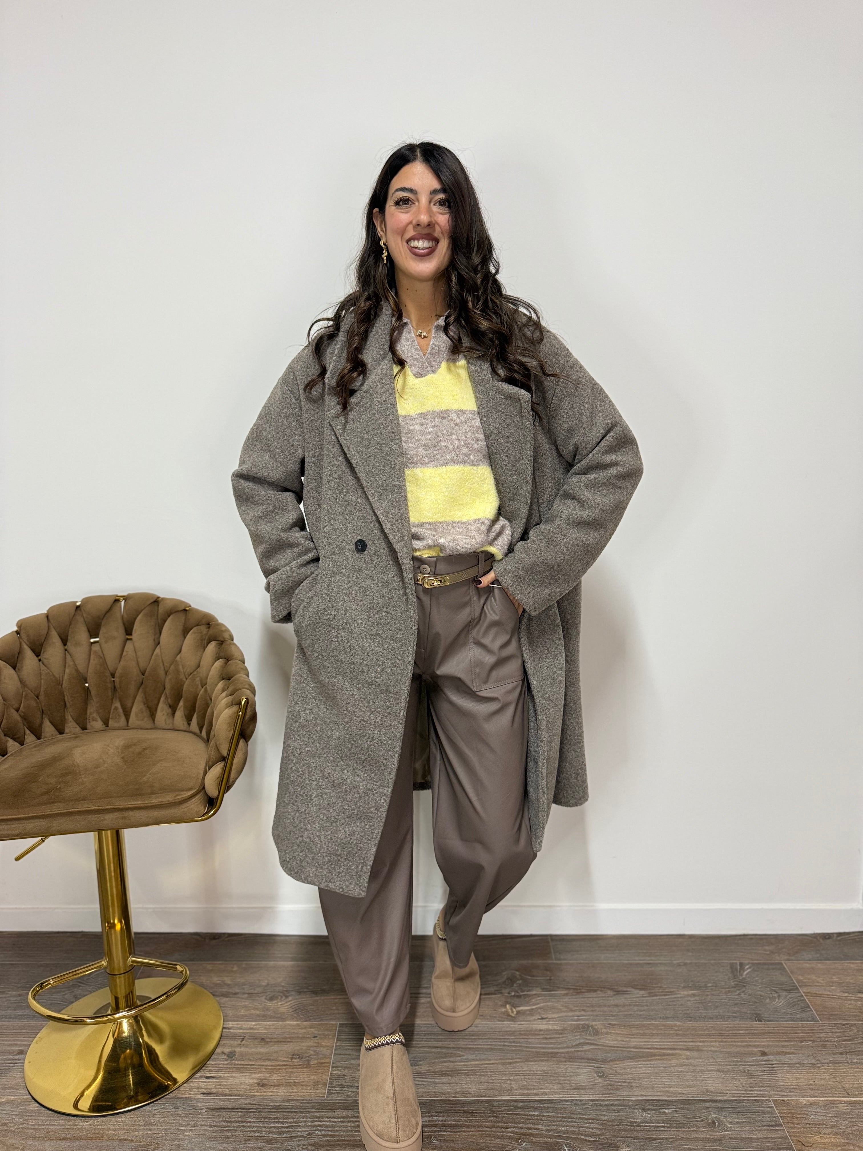 Cappotto Corinne Fango