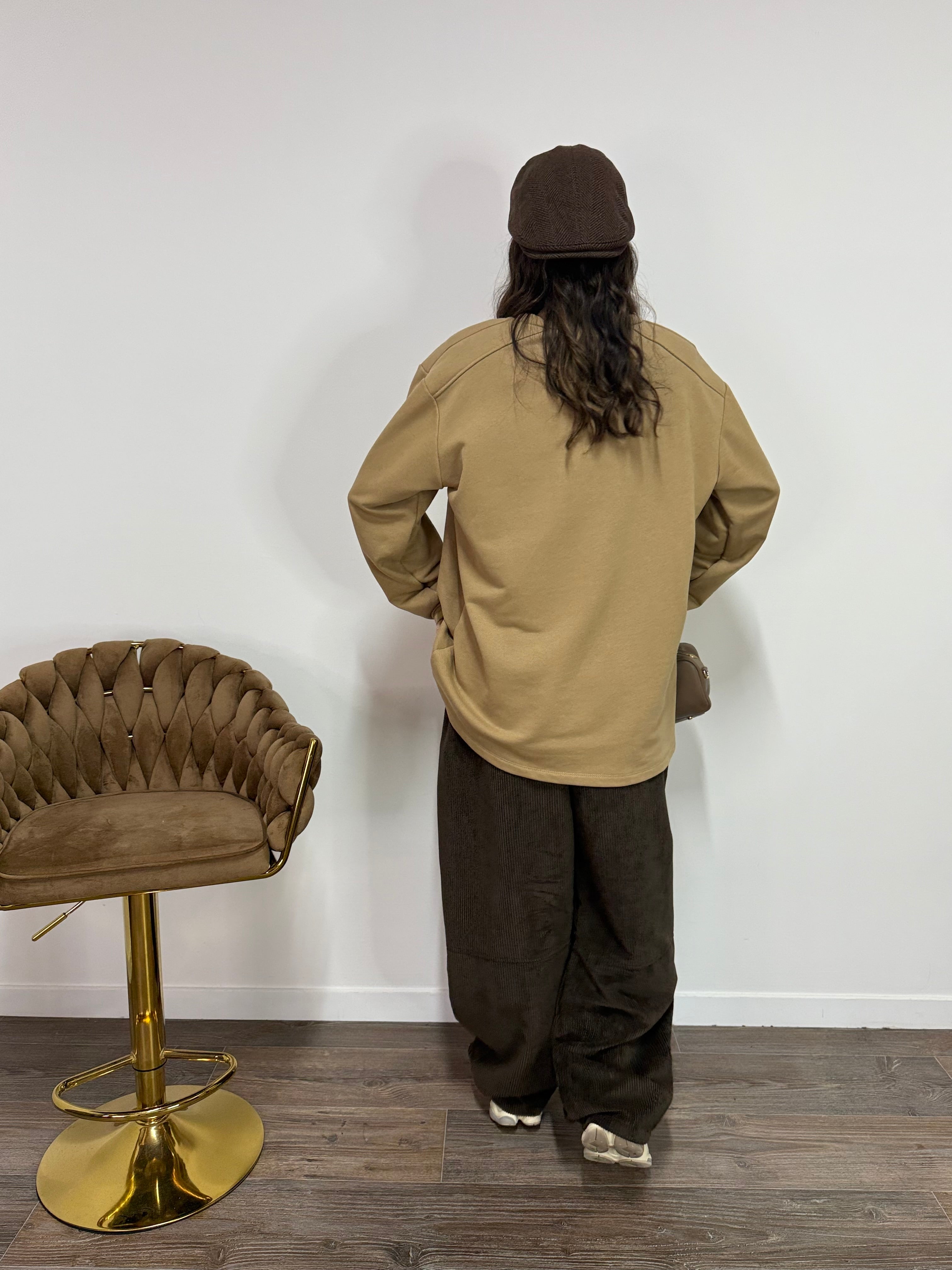 Felpa Super JUST WEST Sabbia