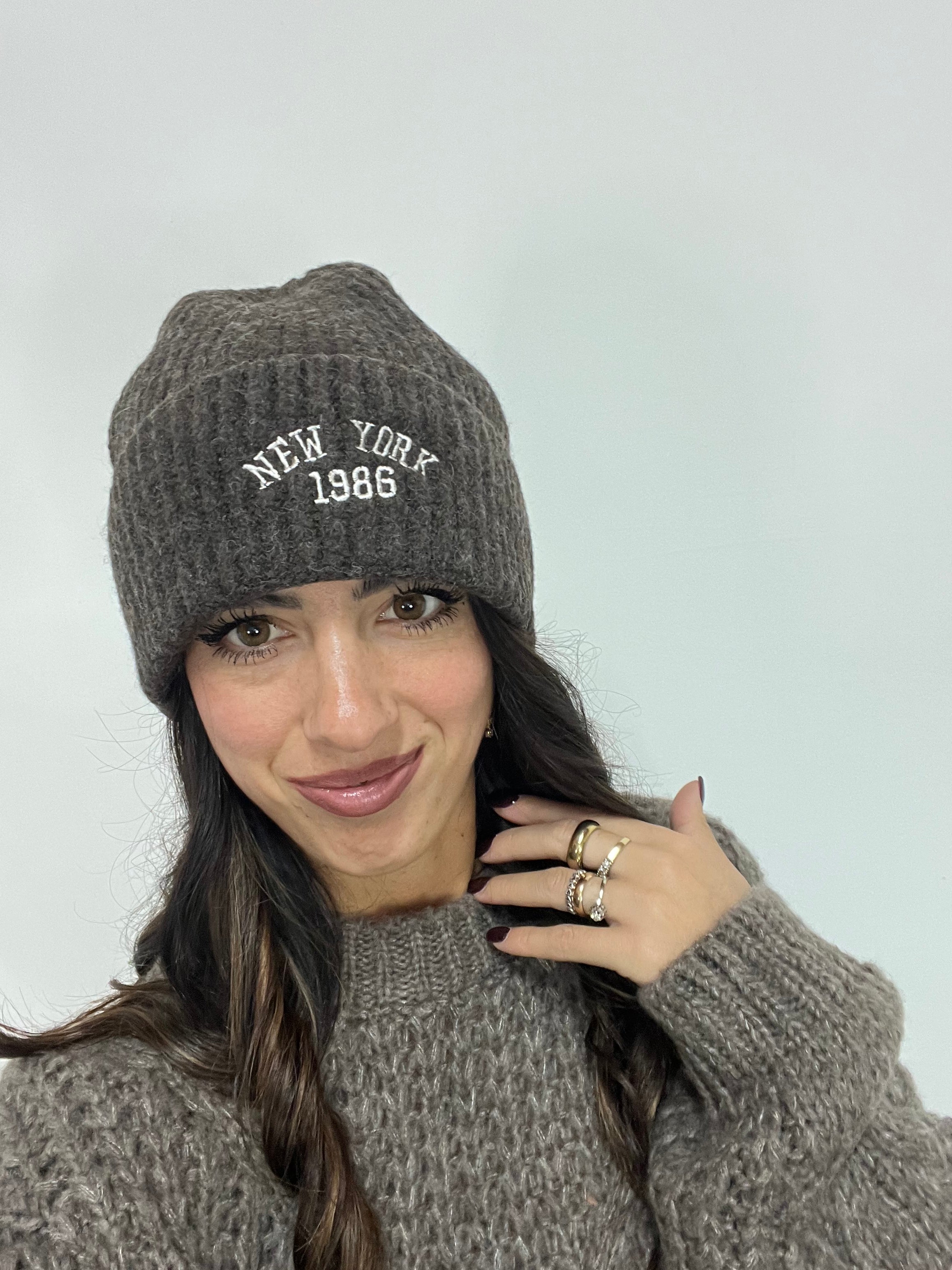 Cappello New York Brown