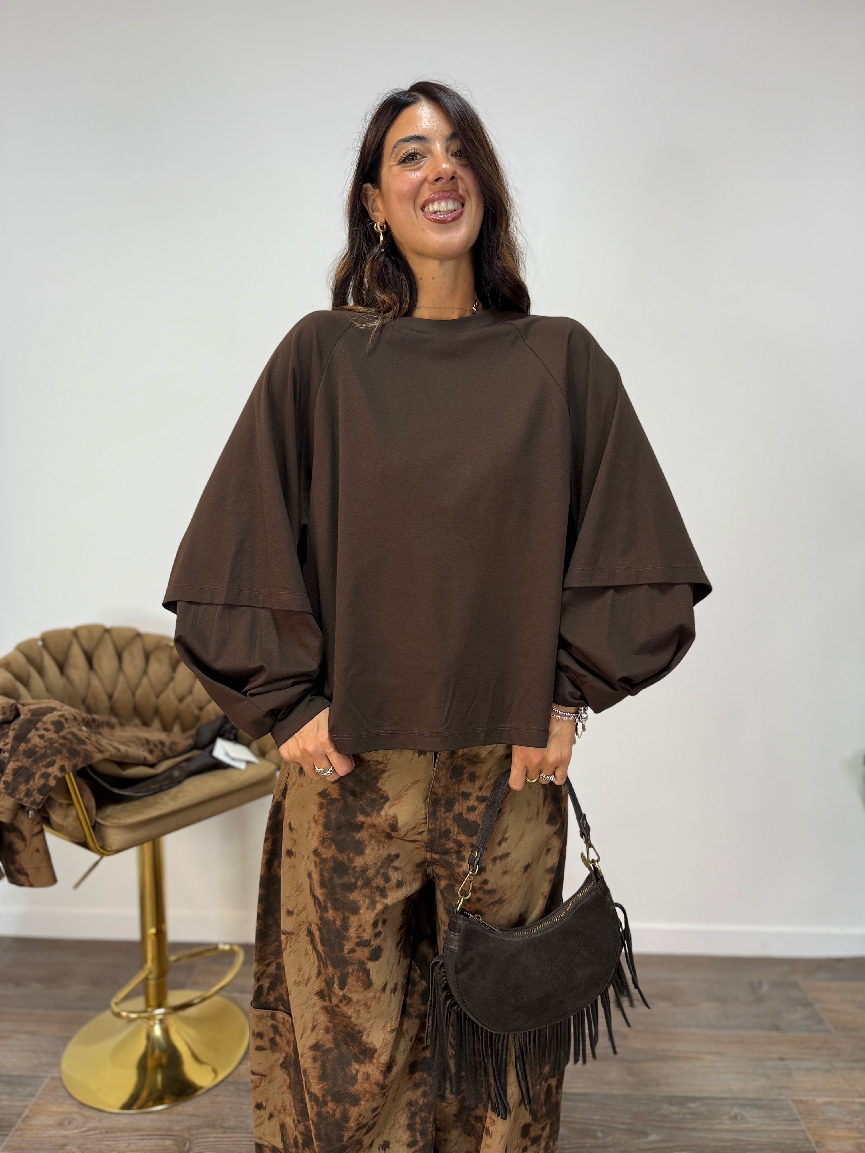 T-Shirt Lùlù LUMINA Marrone