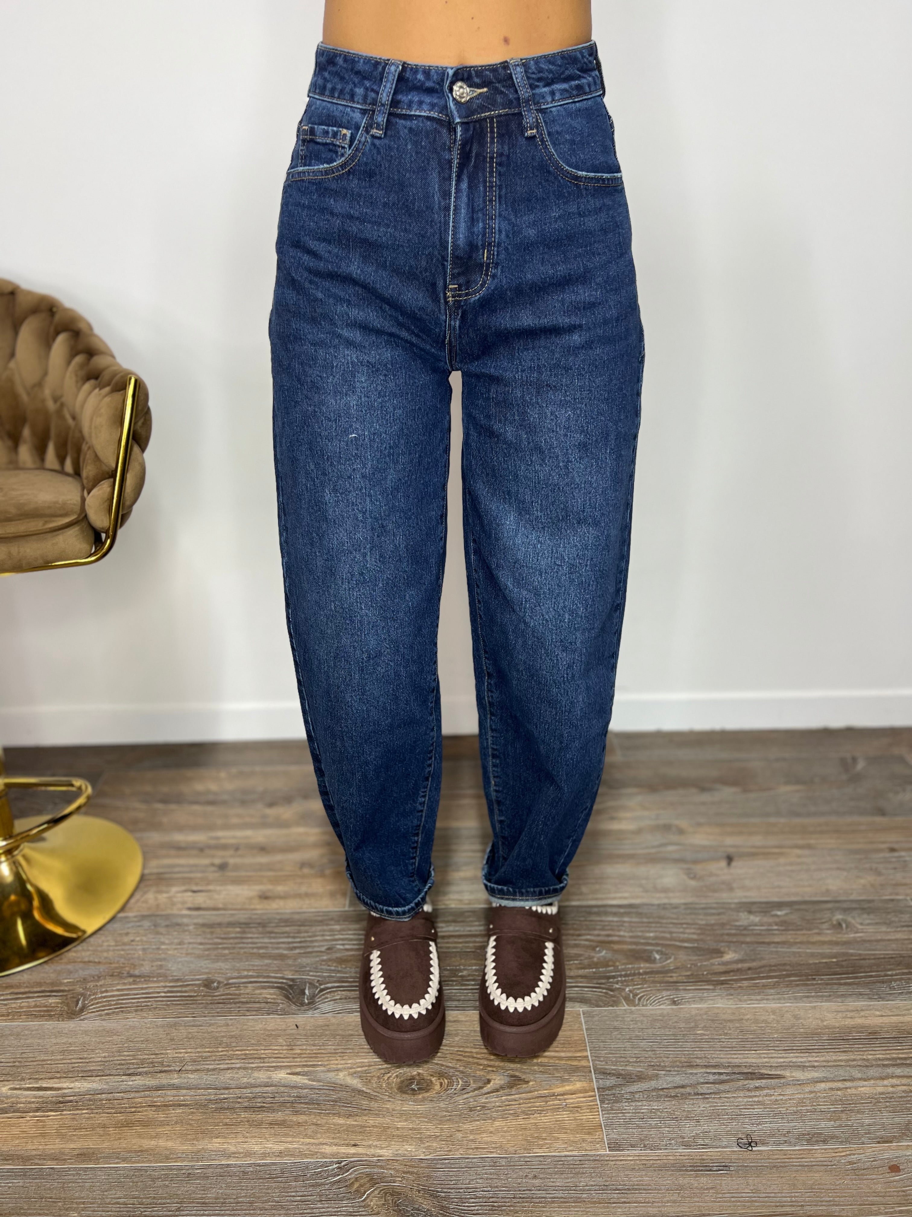Jeans Dark MoM Fit