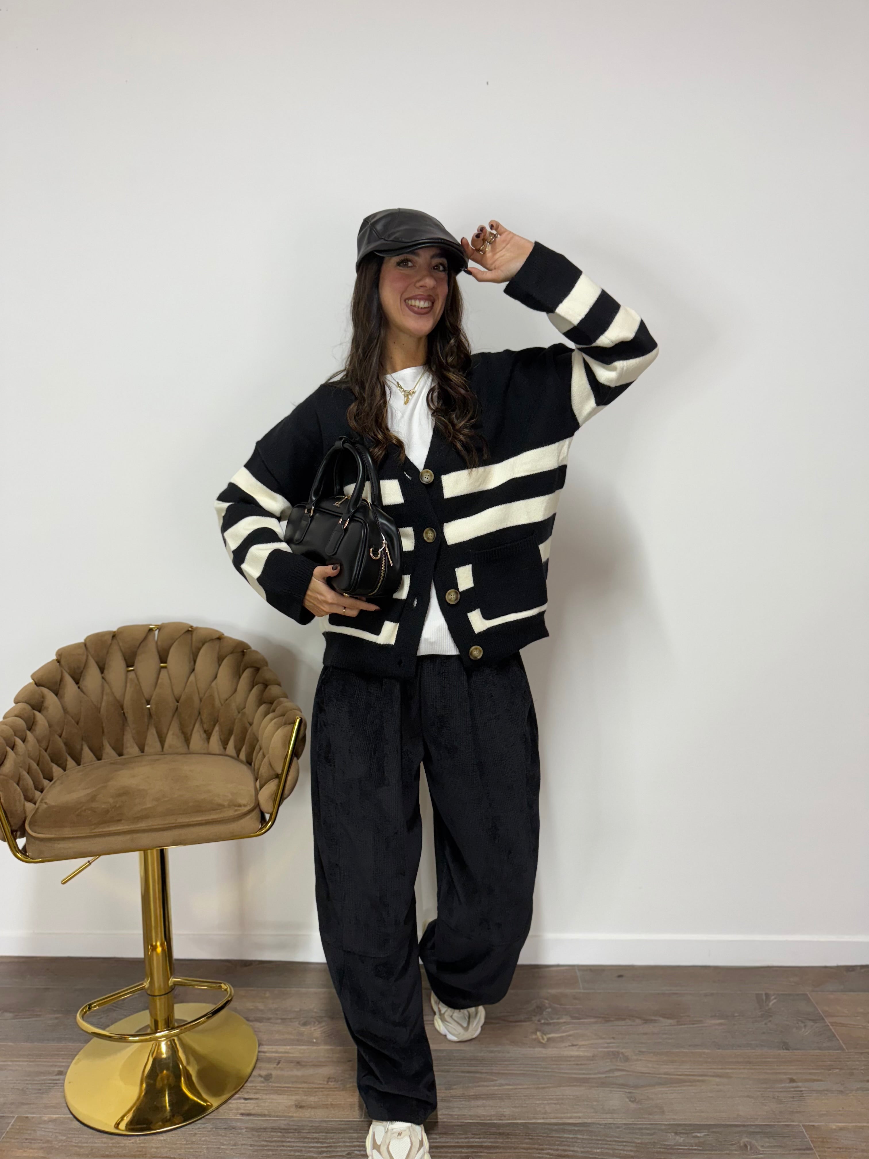 Cardigan Soccer Black