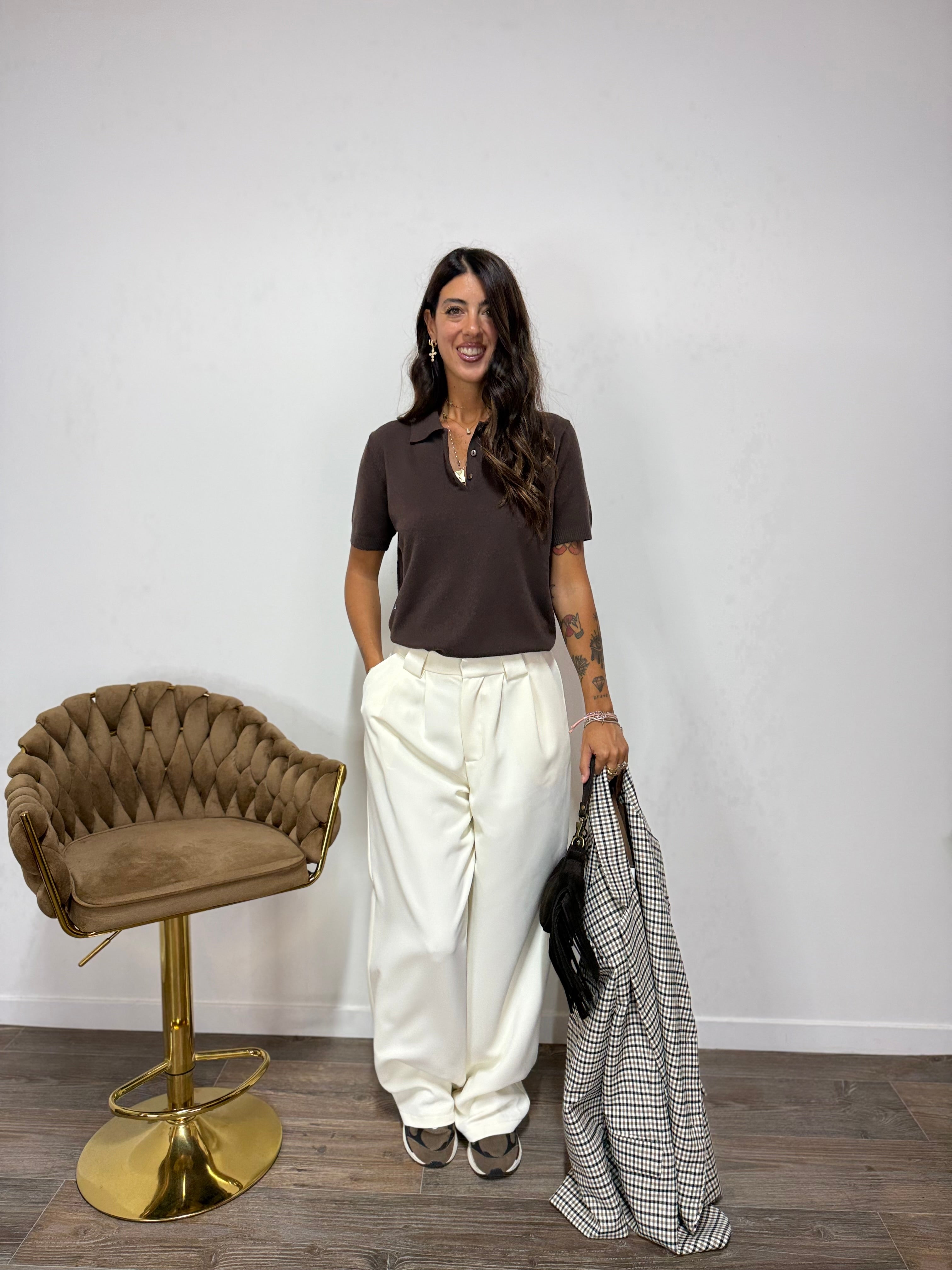 Pantalone LUMINA Panna
