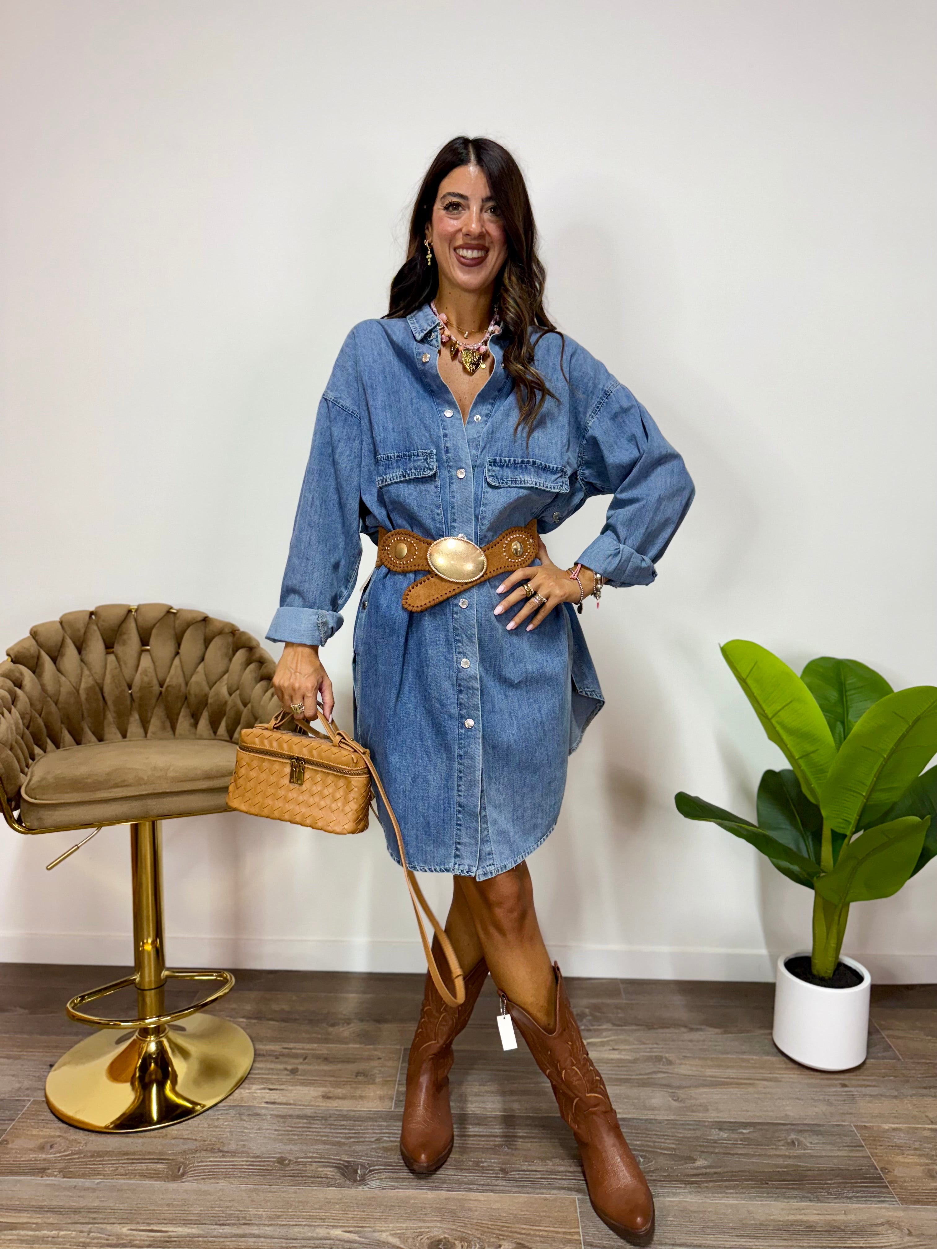 Abito Maxi Denim