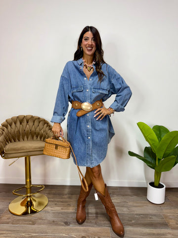 Abito Maxi Denim