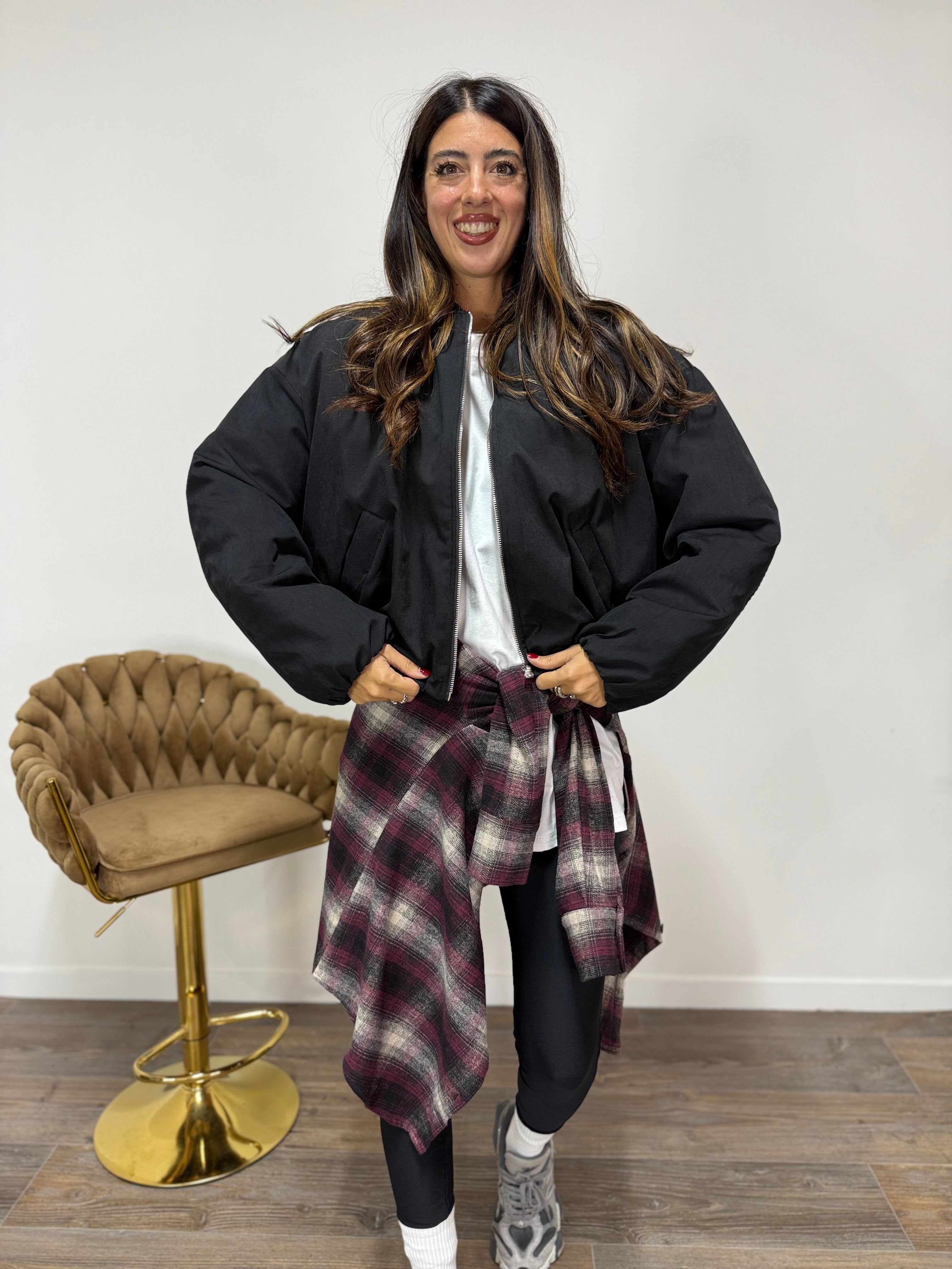 Bomber Cargo Black LUMINA