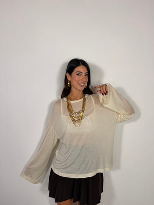 Maglia Sephora  JUST WEST Panna