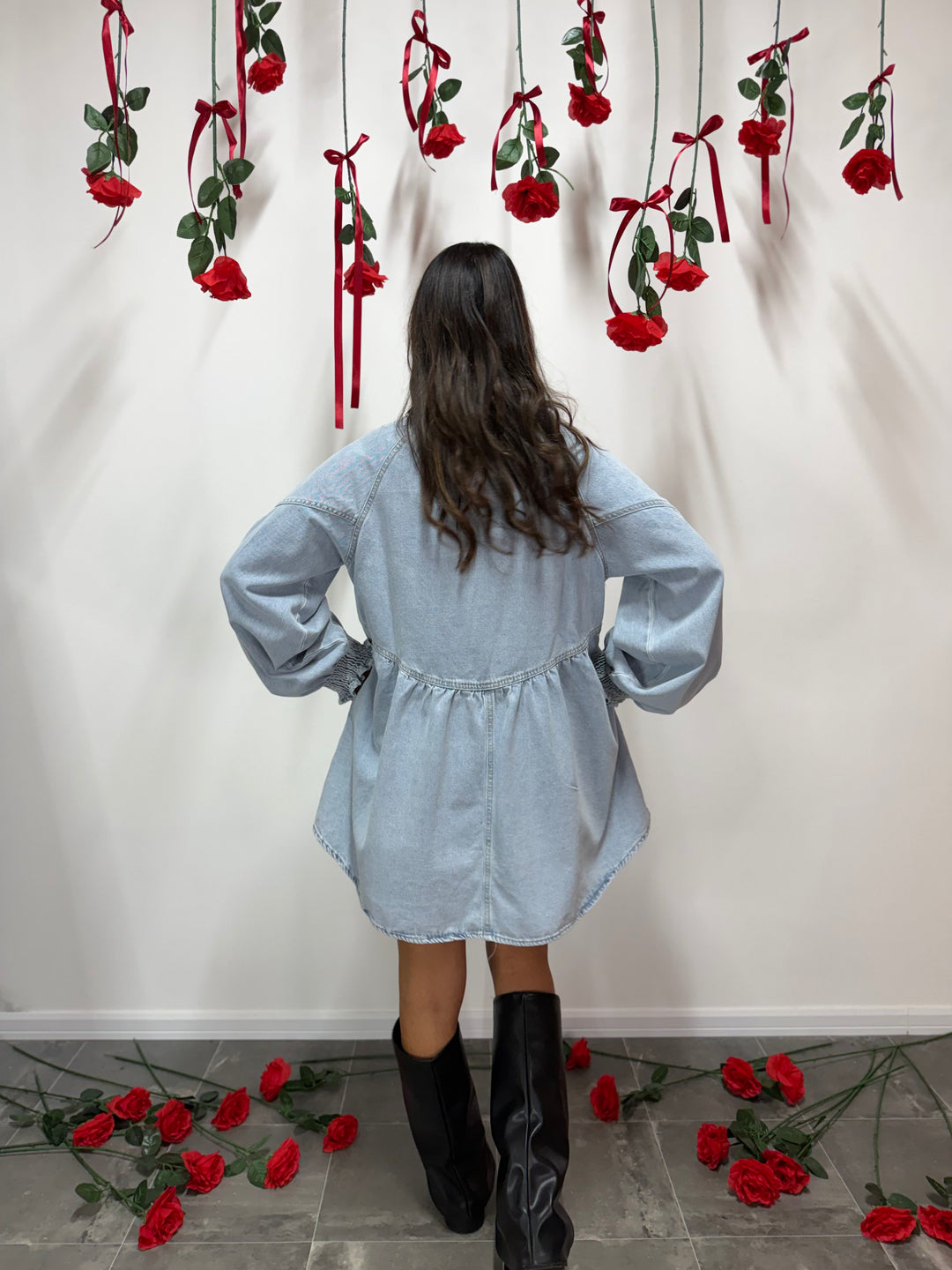 Abito Cuoricini Denim