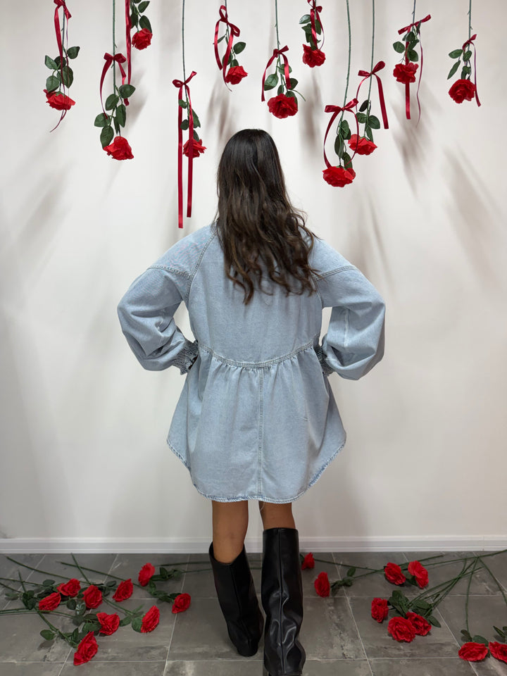 Abito Cuoricini Denim