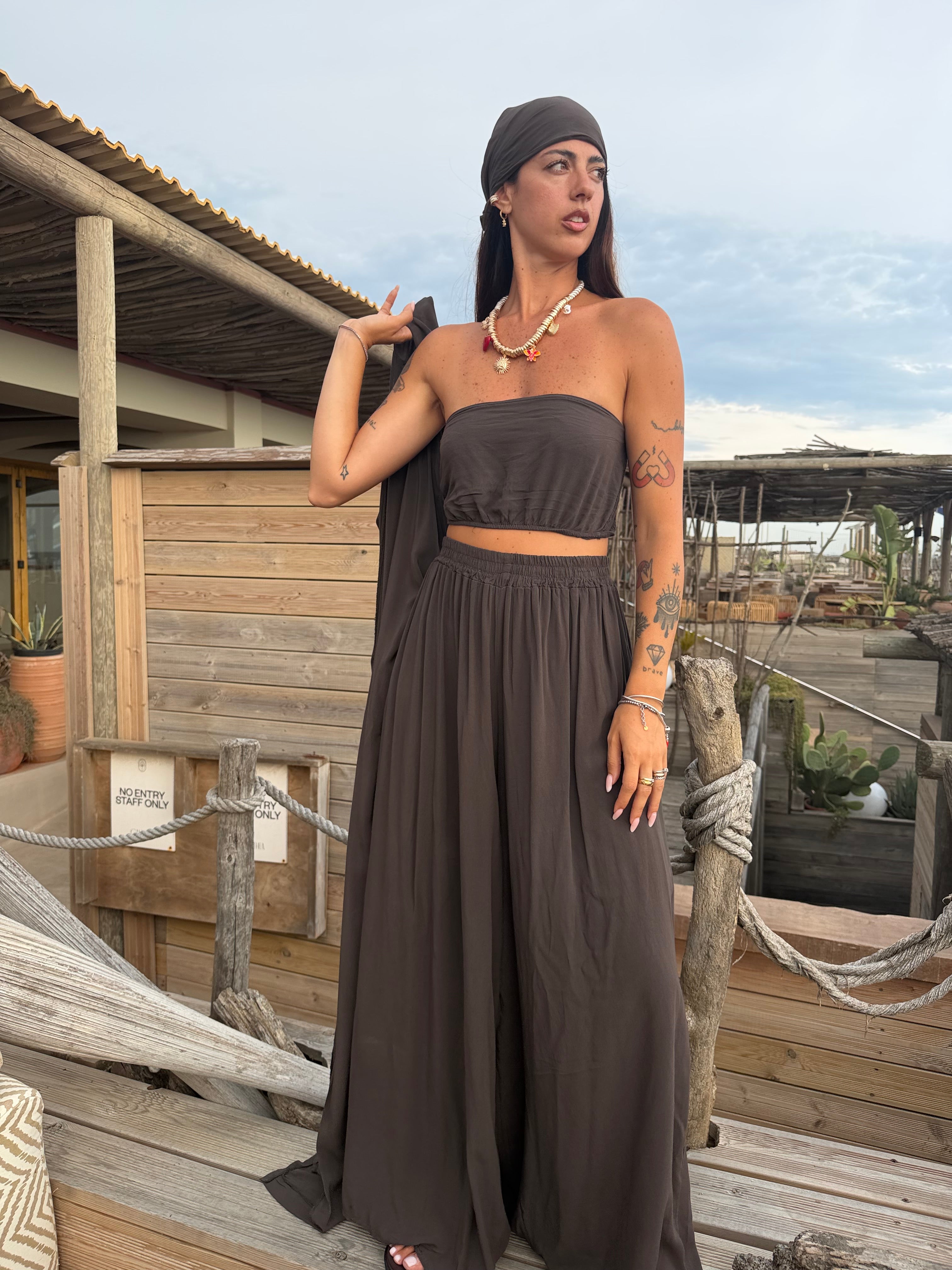 Coordinato Gitana Marrone