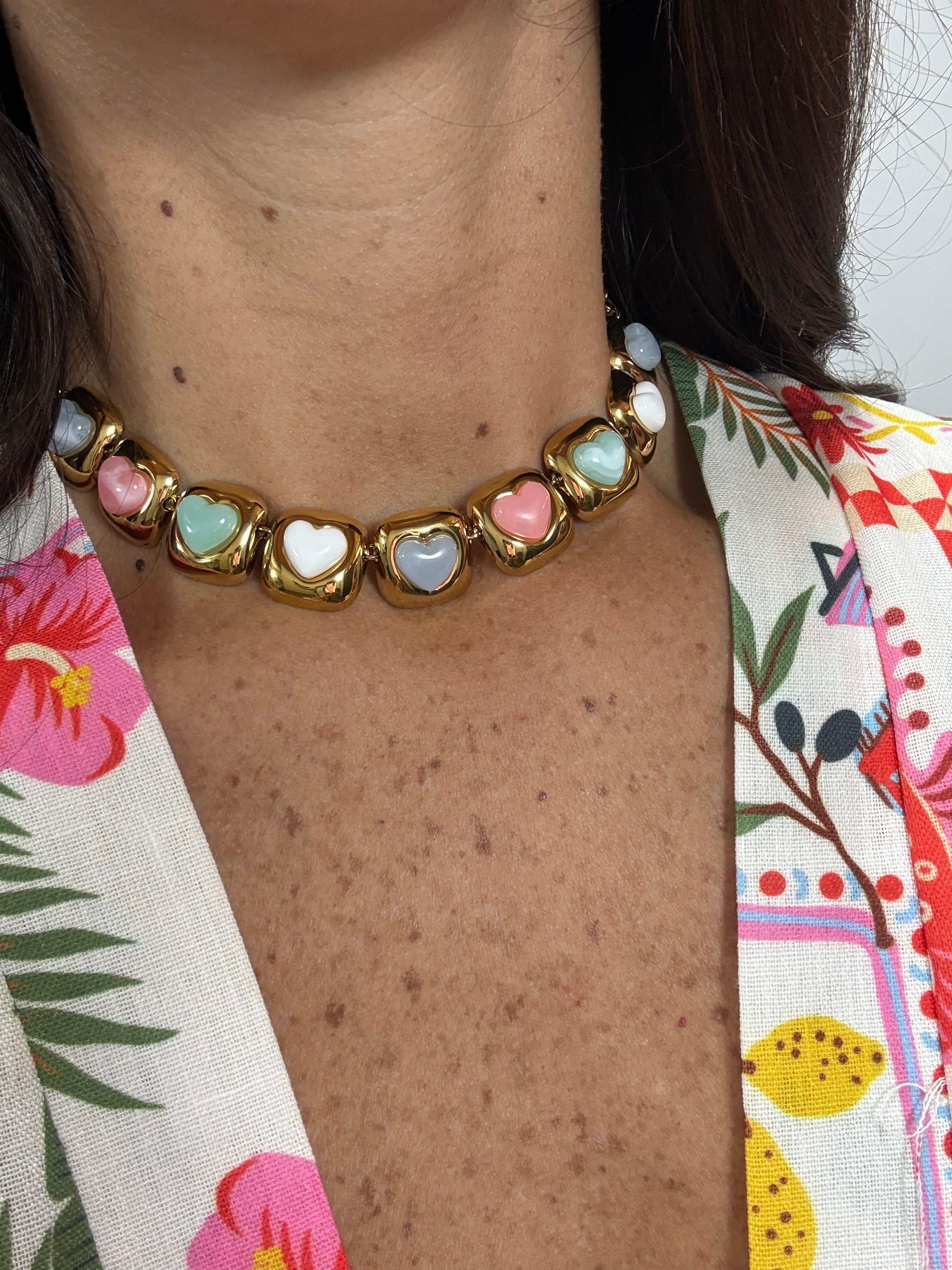 Collana Multicolor Heart