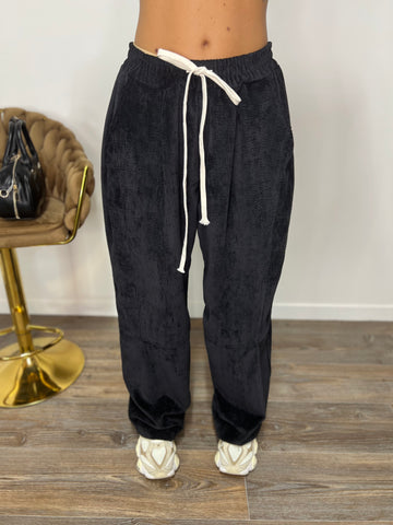 Pantalone Velluto Black JUST WEST