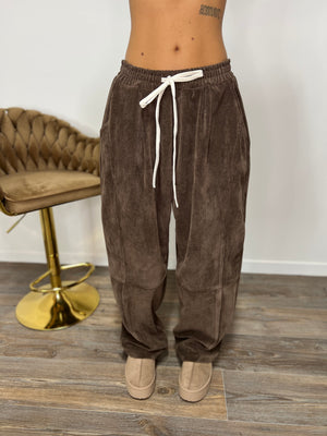 Pantalone Velluto Coffee JUST WEST