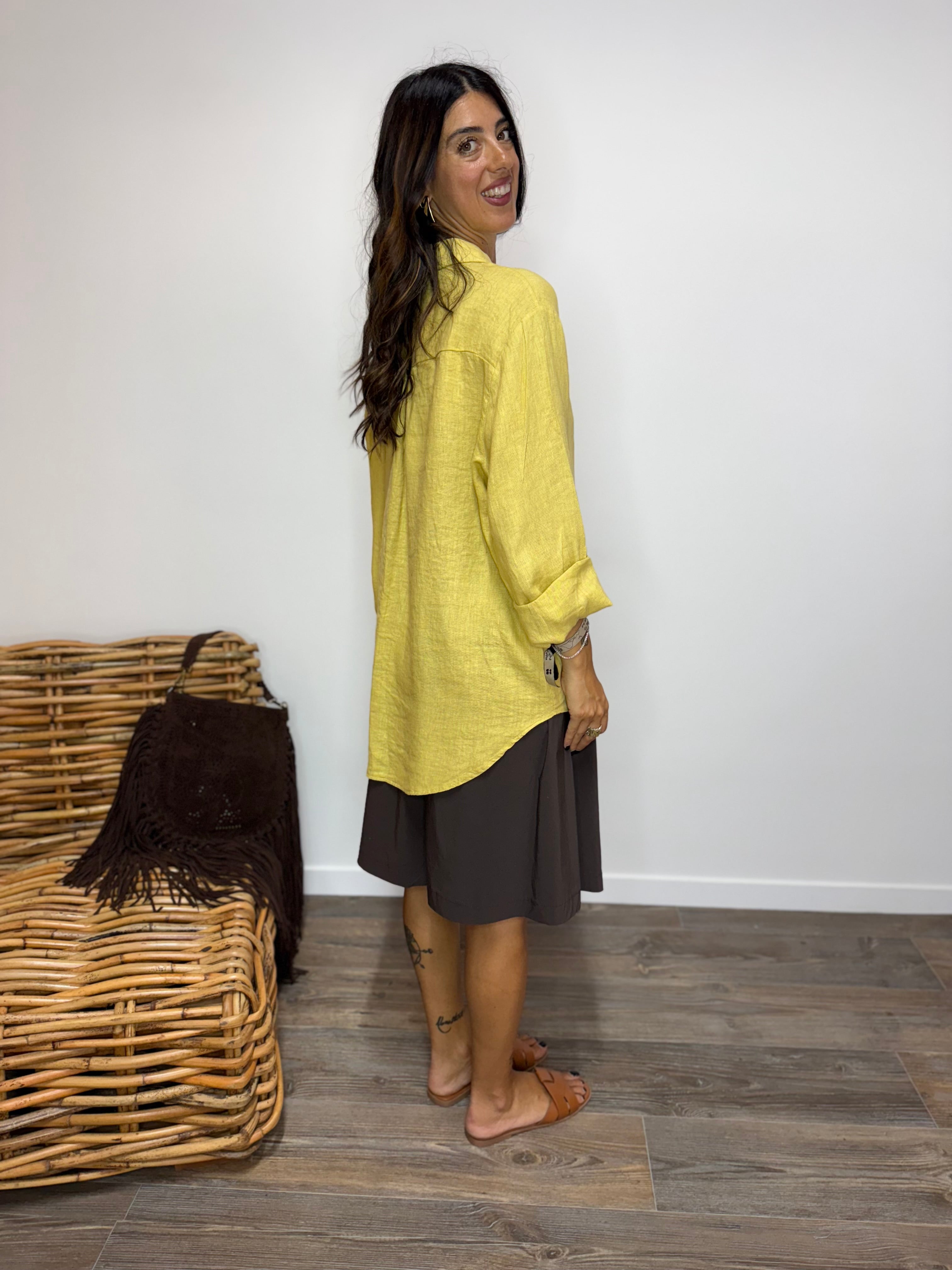 Maxi Camicia Thodami 100% Lino