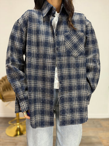 Camicia Tempesta Stellata Blue