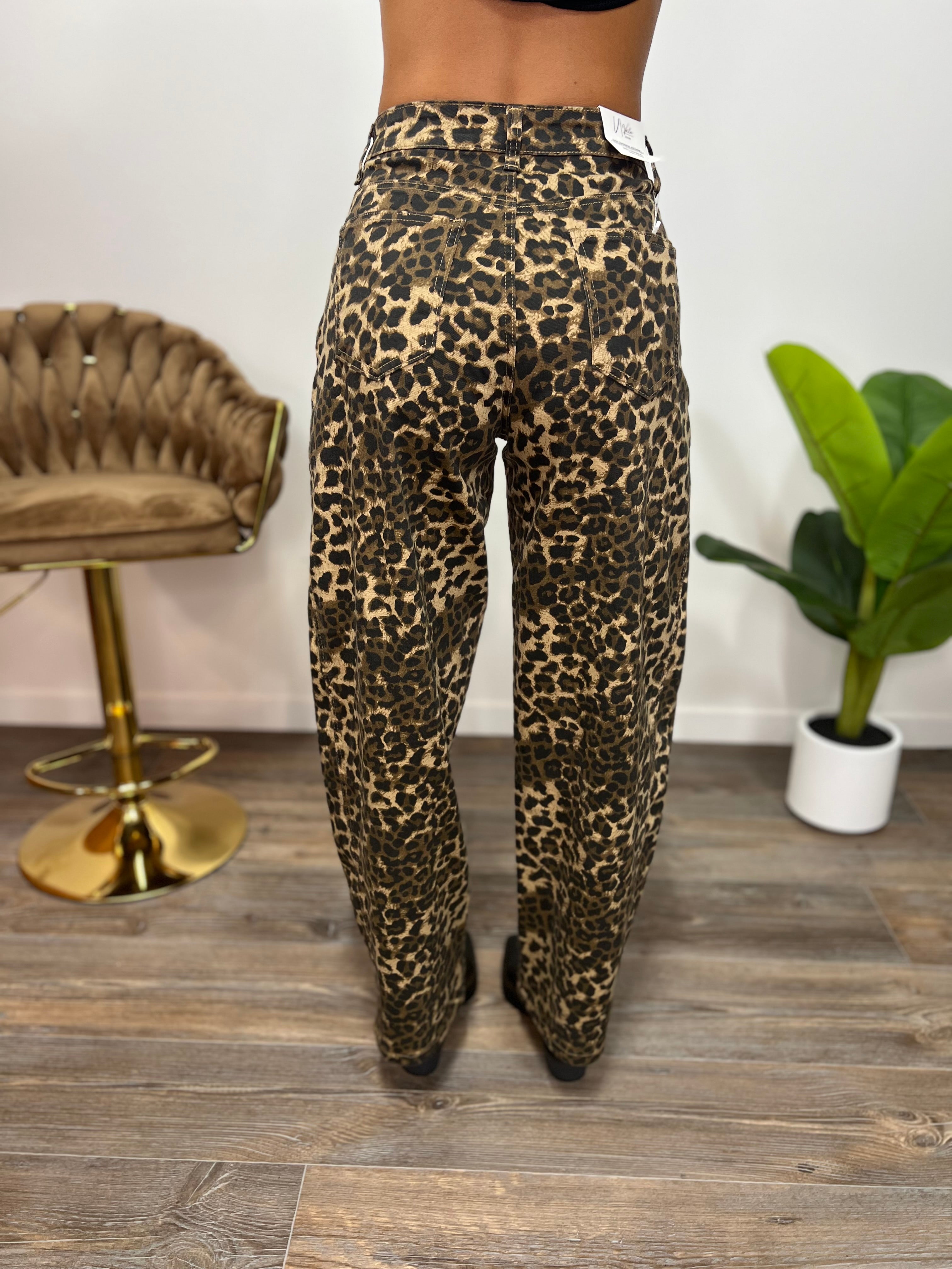 Jeans Ballon Leopard