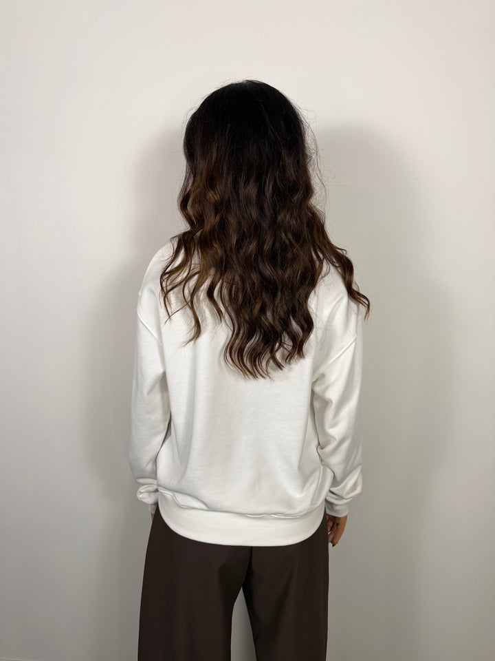 Felpa Mademoiselle Marrone