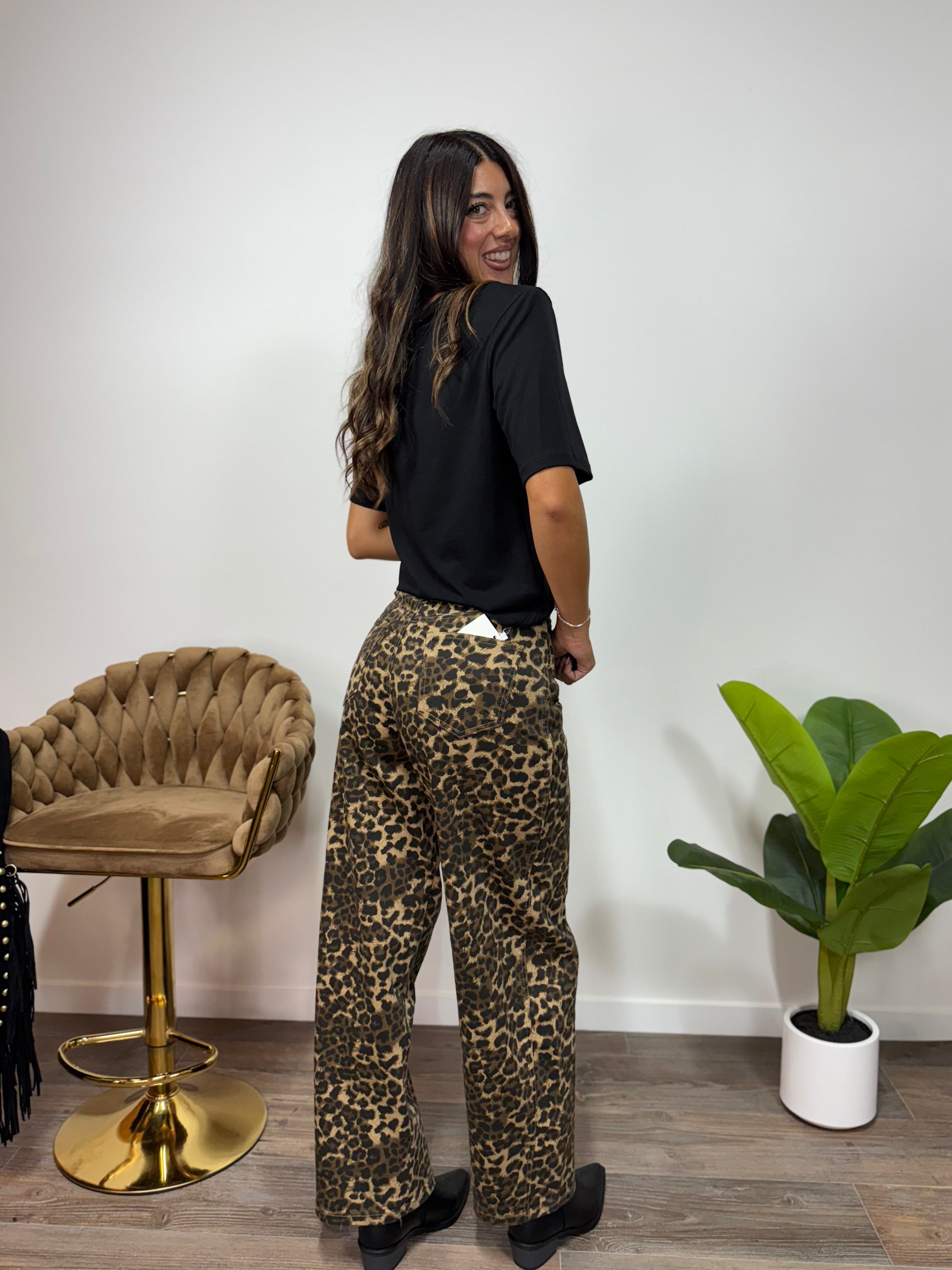 Jeans Ballon Leopard