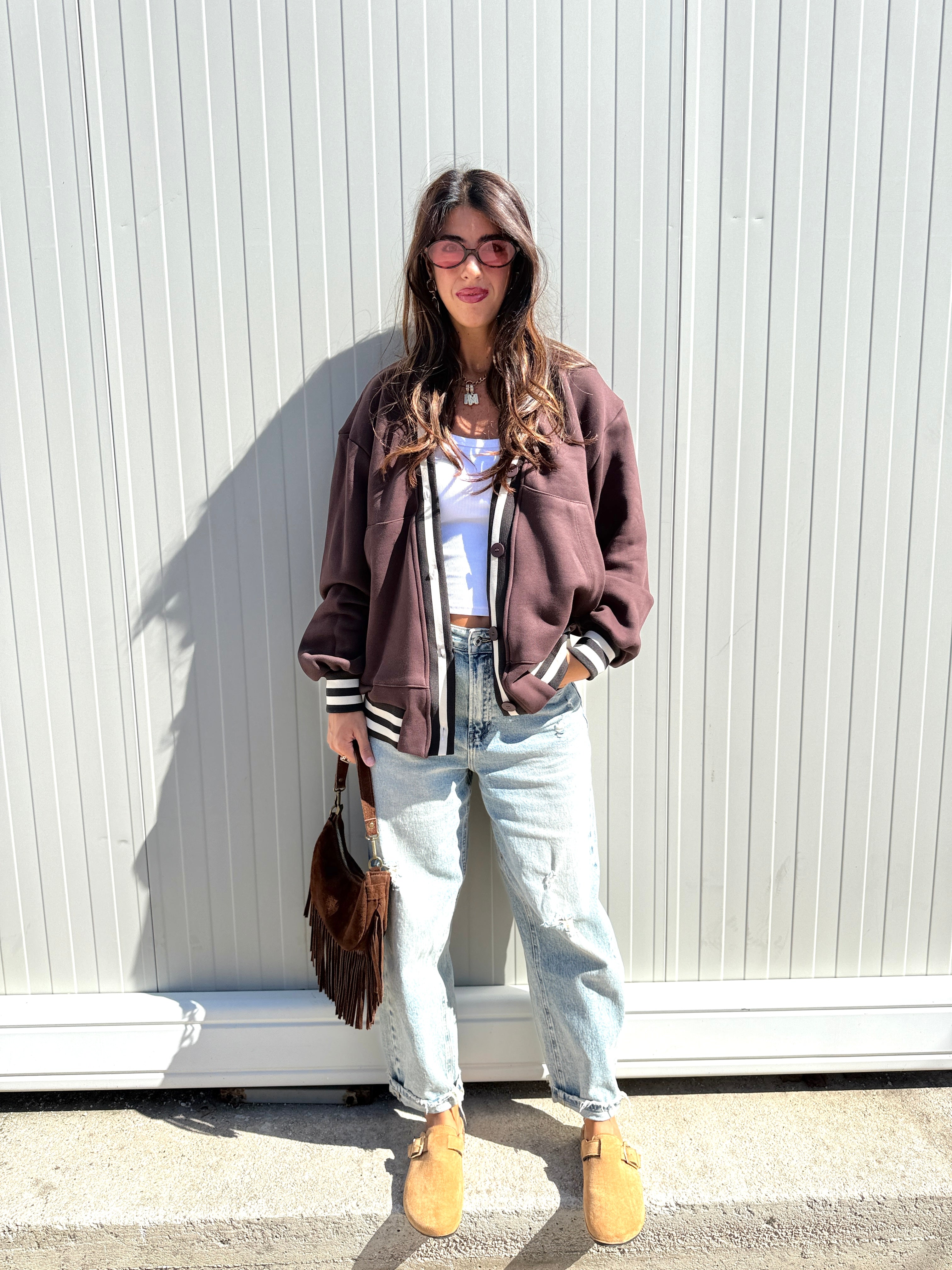 Cardigan Urban LUMINA Marrone