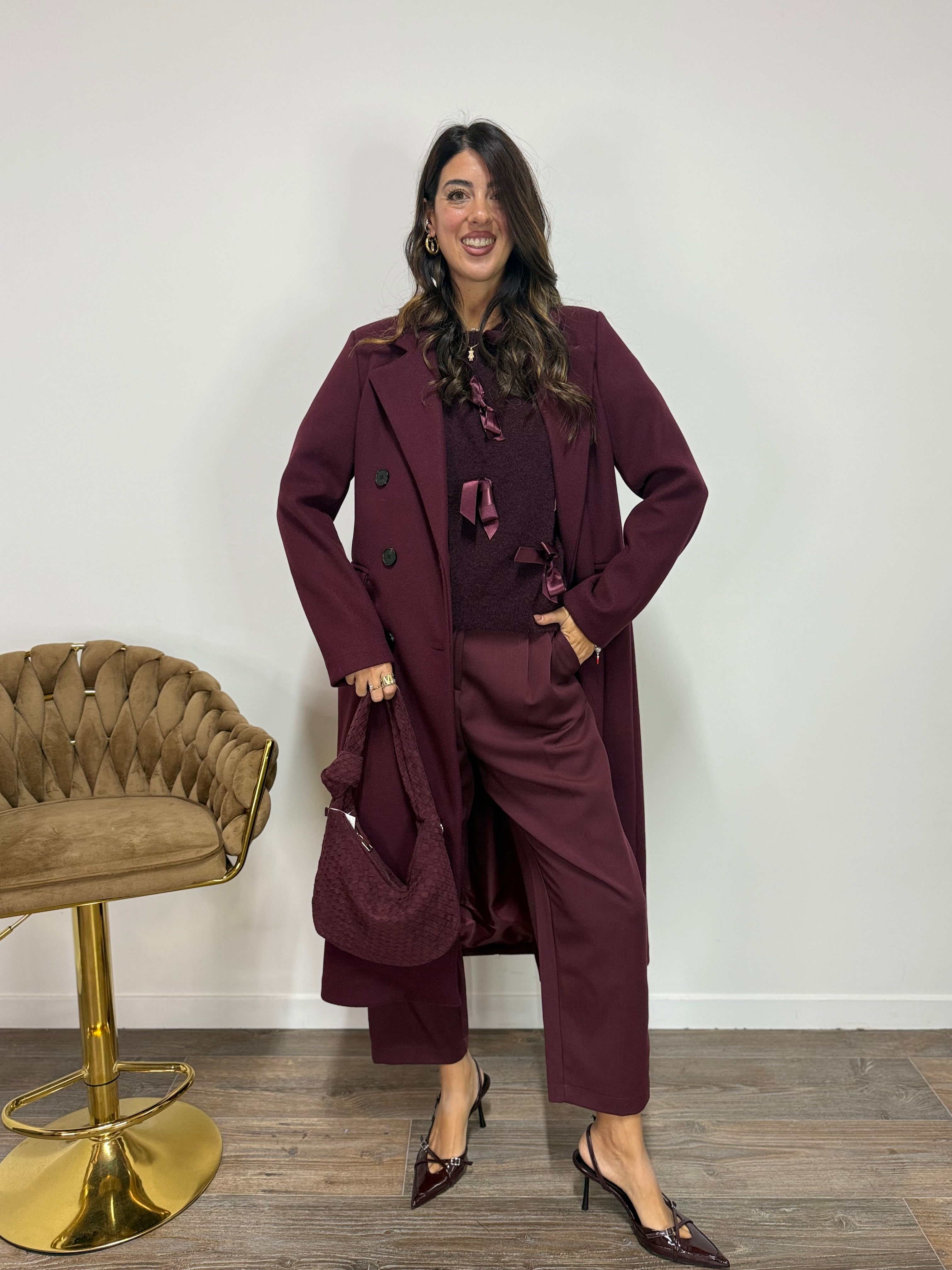 Cappotto Alicia Bordeaux