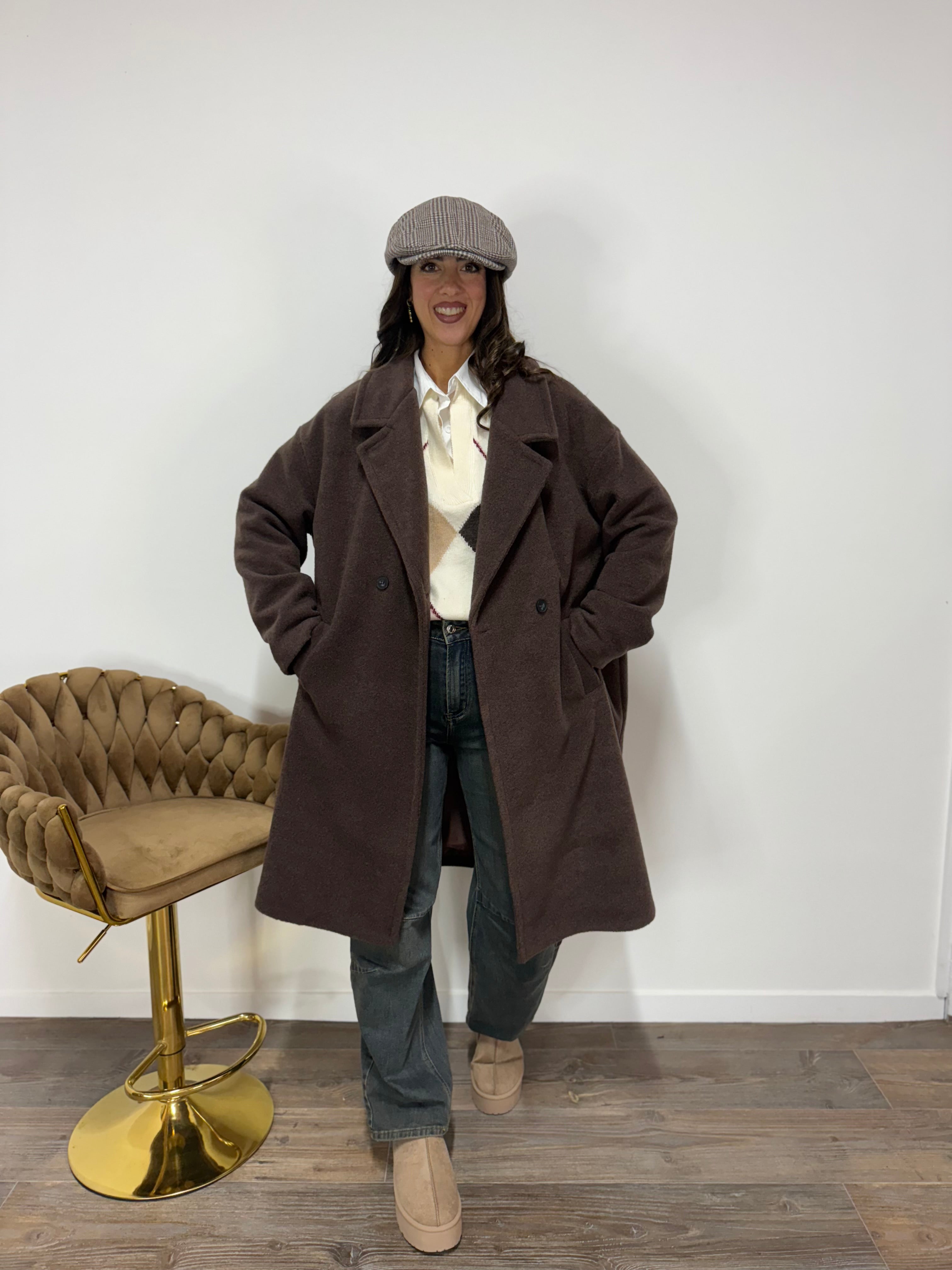 Cappotto Corinne Marrone