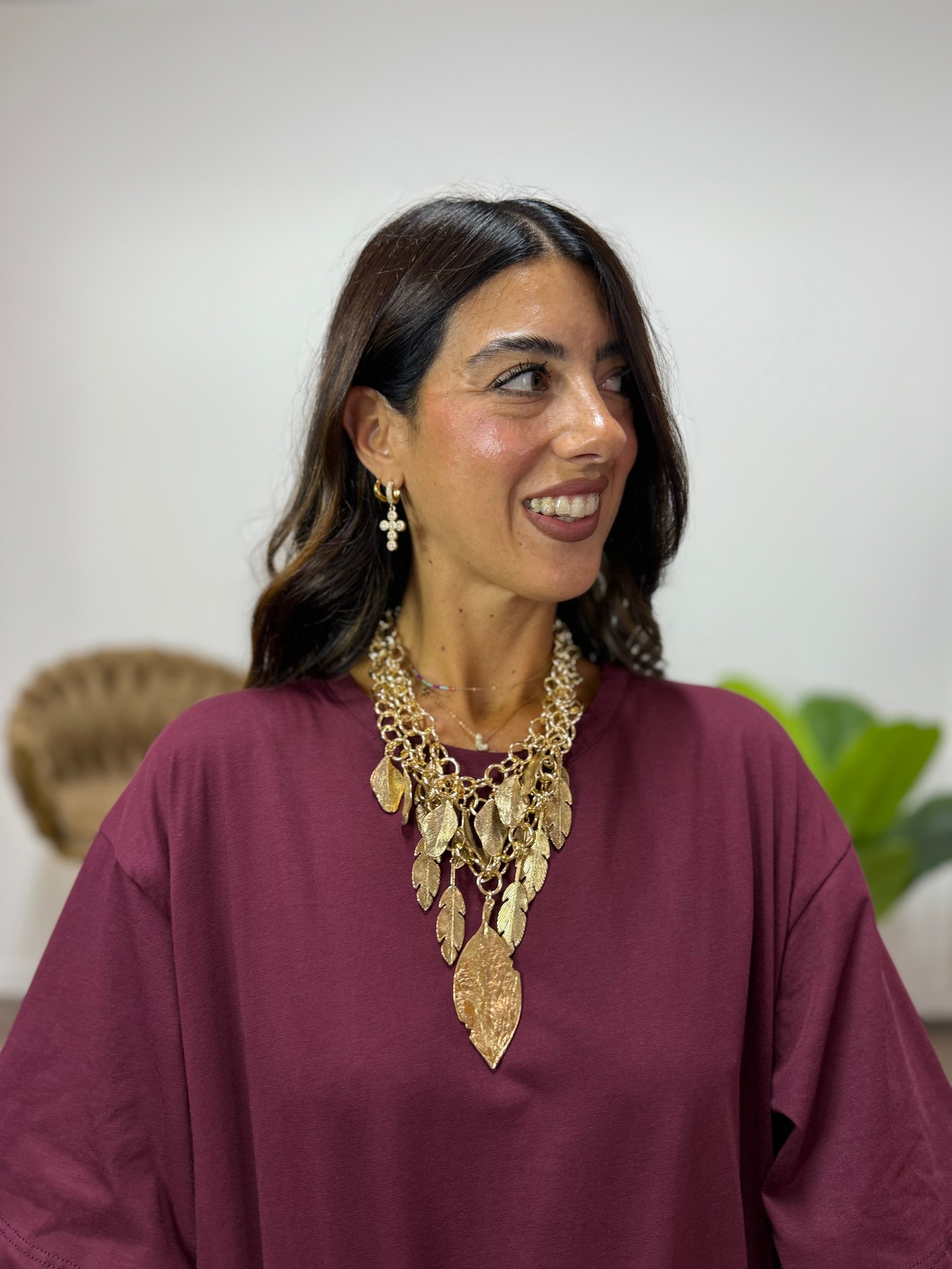 Collana Oro di Piuma