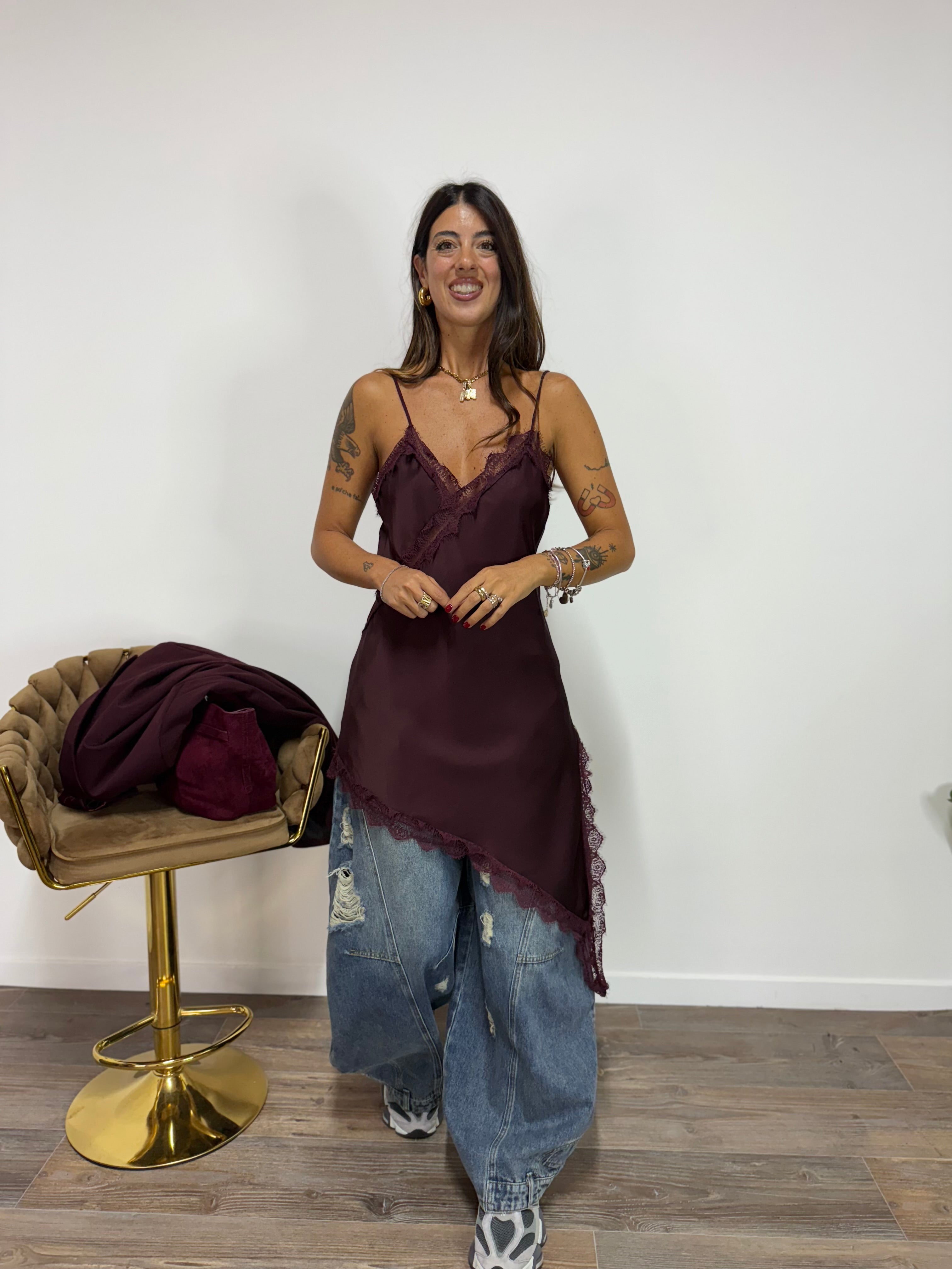 Abito Lingerie Prugna