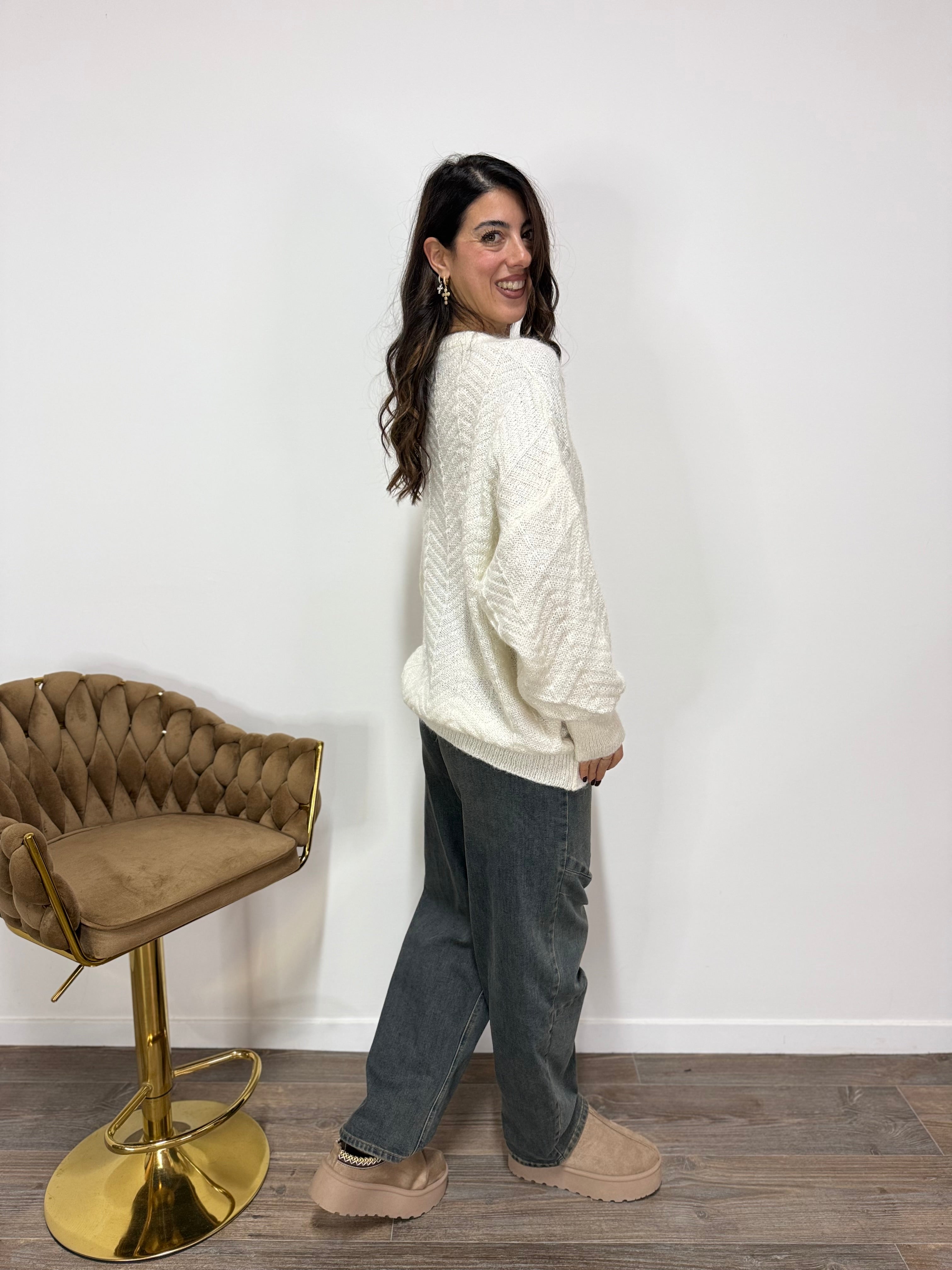 Pull Mohair The Lulù Panna