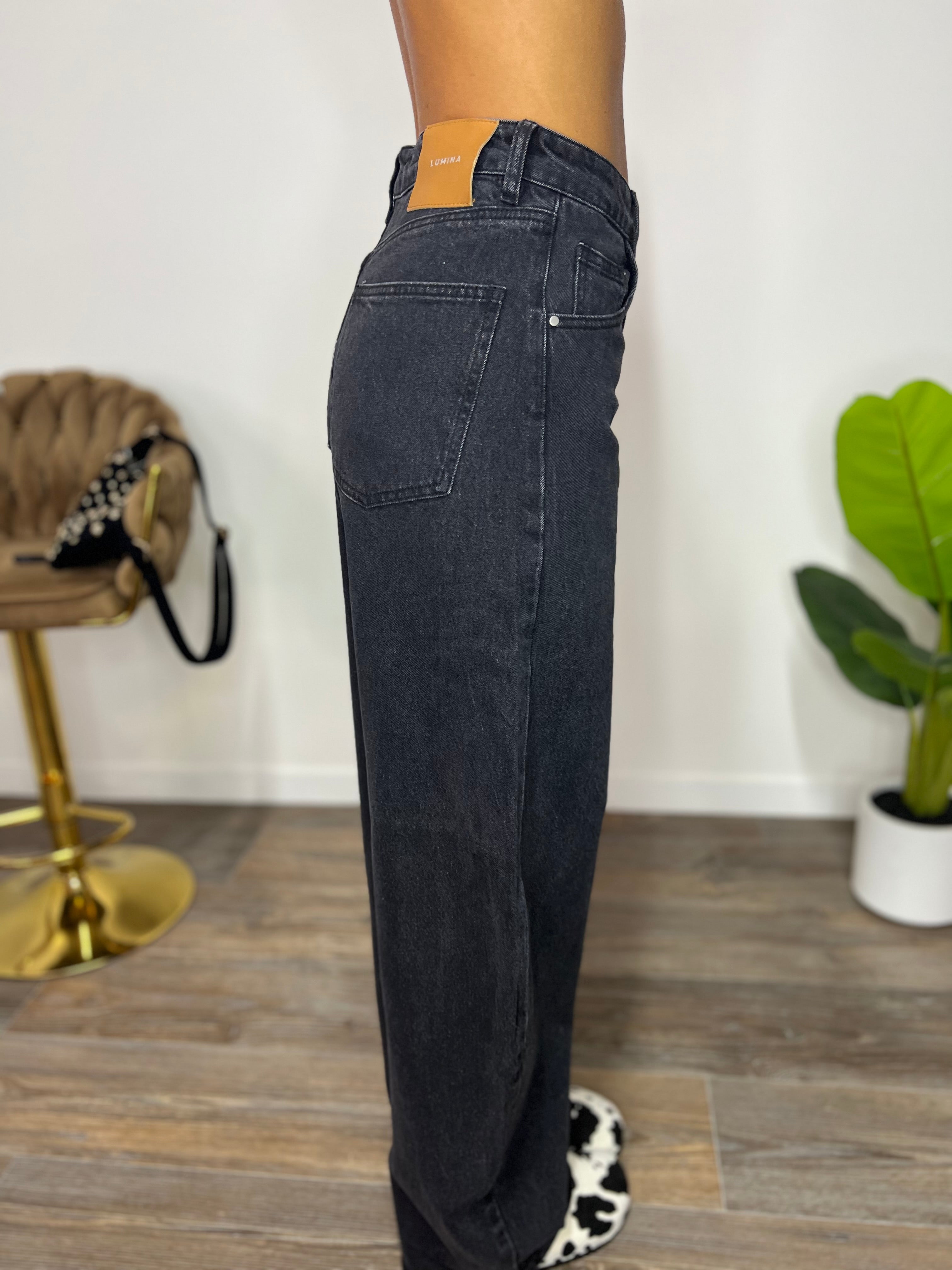 Jeans Black LUMINA
