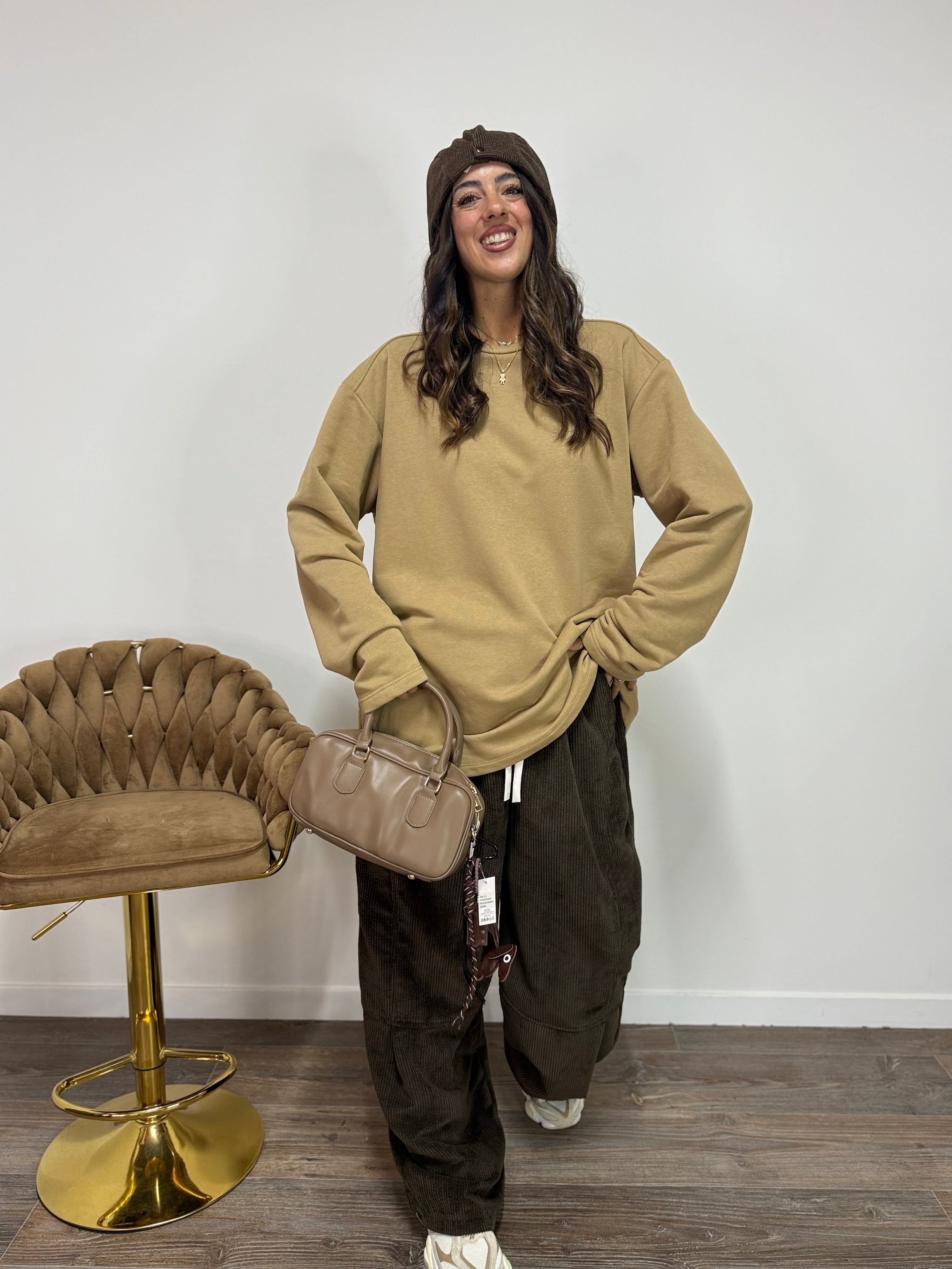 Felpa Super JUST WEST Sabbia