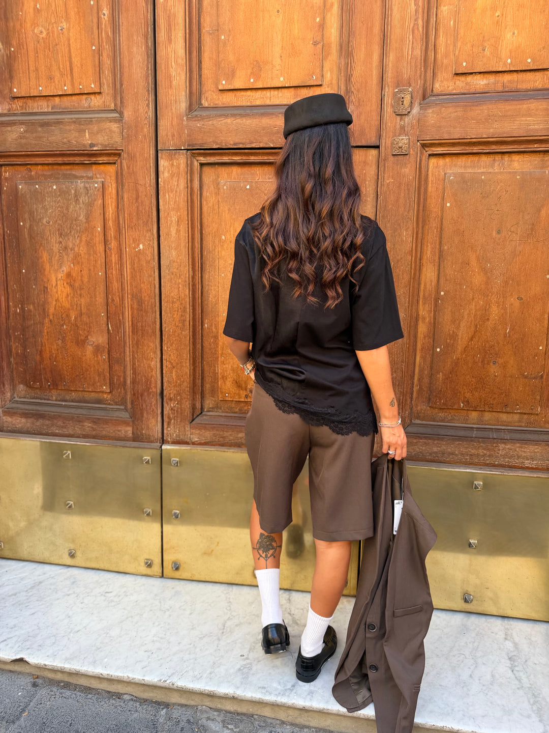 T-shirt Daisy LUMINA Nera